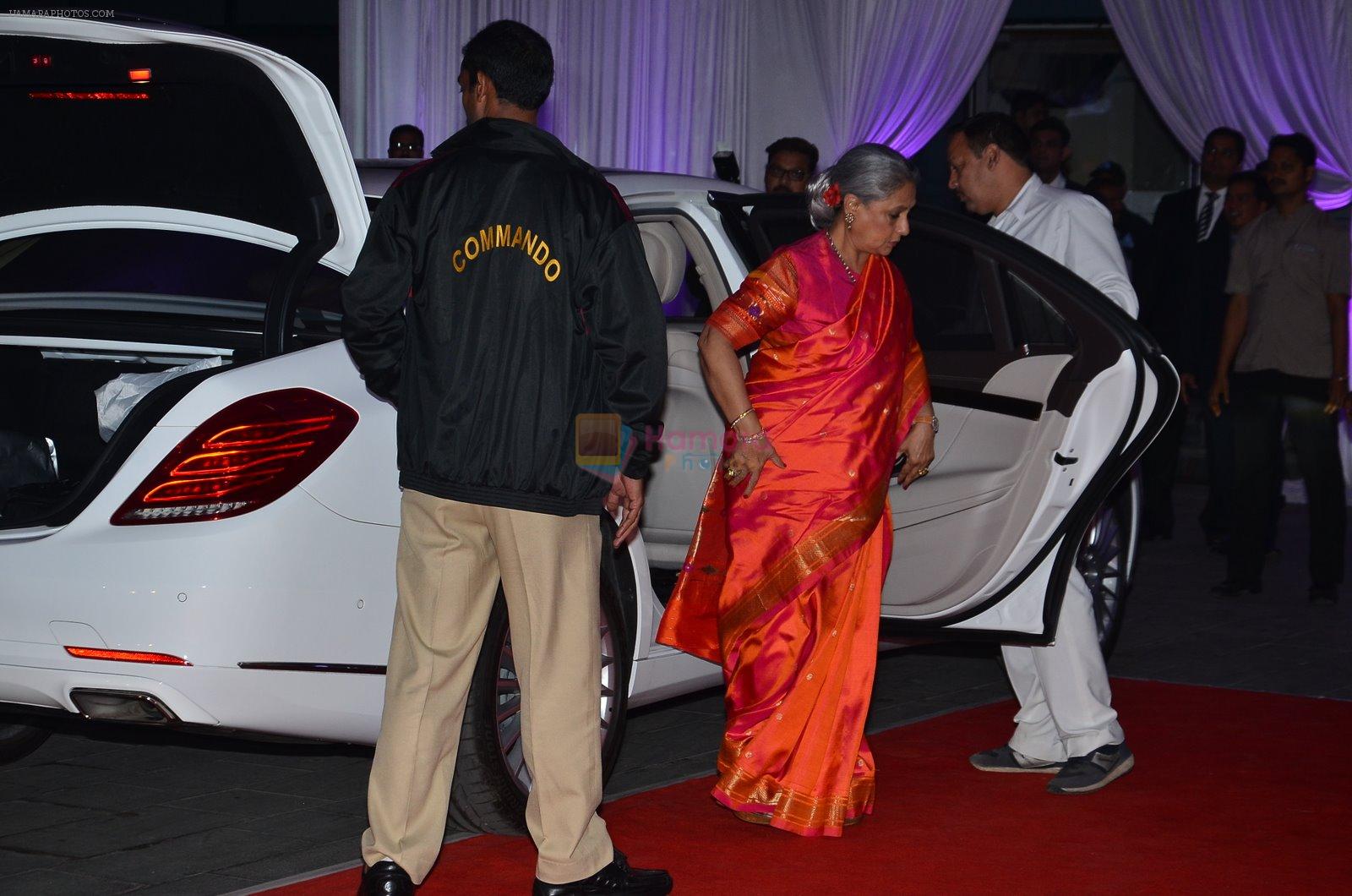Jaya Bachchan at Kush Wedding Reception in Sahara Star, Mumbai on 19th Jan 2015