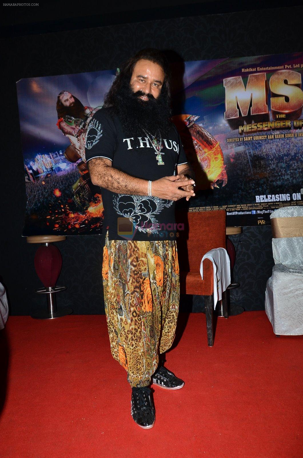 Gurmeet Ram Rahim Singh at MSG Messenger Of God film promotions in J W Marriott, Mumbai on 19th Jan 2015
