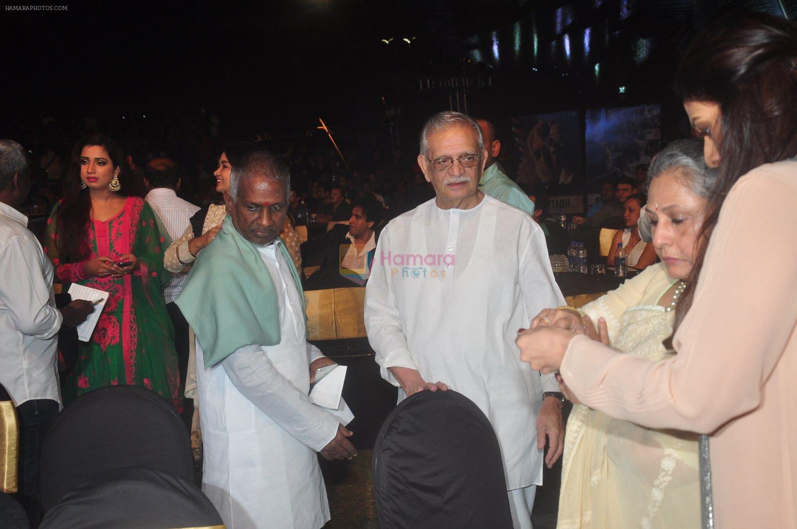 Sridevi, Ilaiyaraaja, Gulzar at Shamitabh music launch in Taj Land's End, Mumbai on 20th Jan 2015