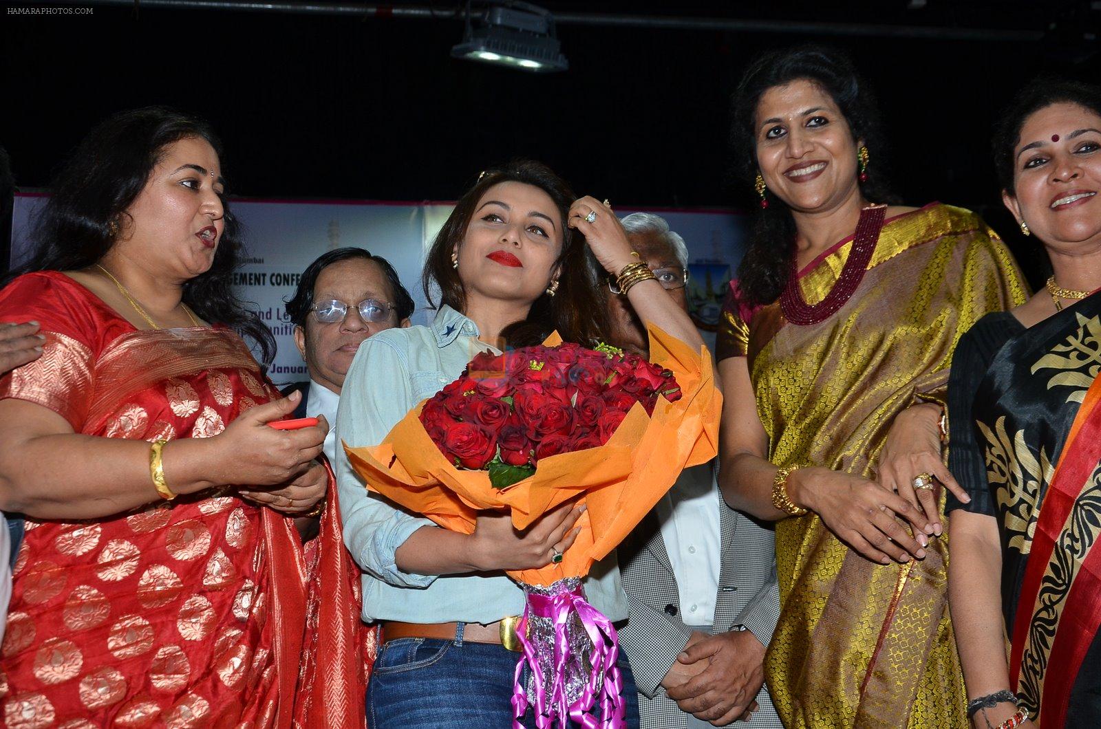 Rani Mukherjee at Mumbai university in Santacruz, Mumbai on 20th Jan 2015