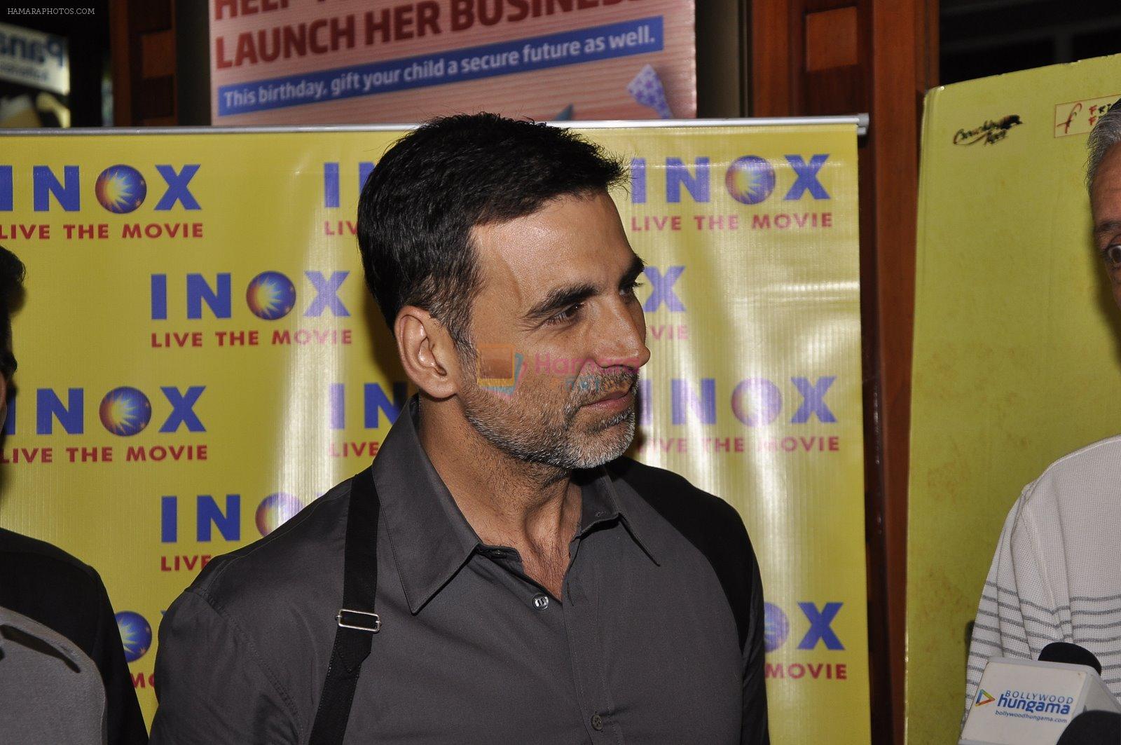 Akshay Kumar at Rakesh Maria's screening of Baby for cops in INOX on 20th Jan 2015
