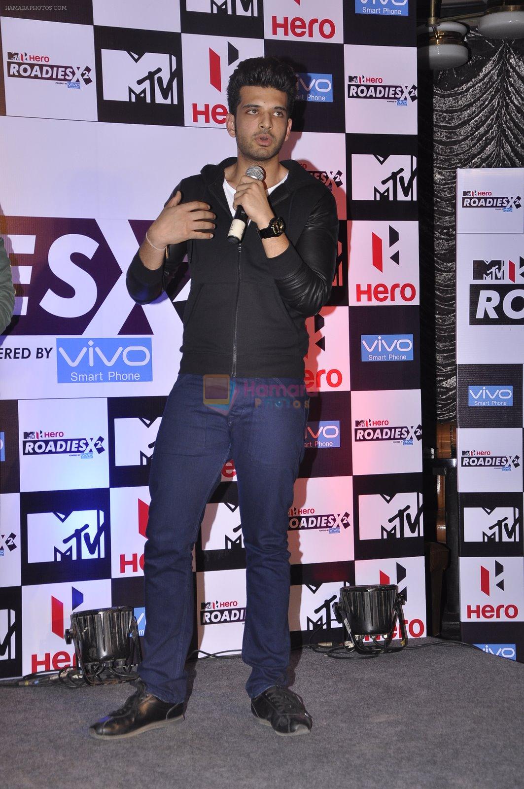 at MTV Roadies press meet in Parel, Mumbai on 22nd Jan 2015