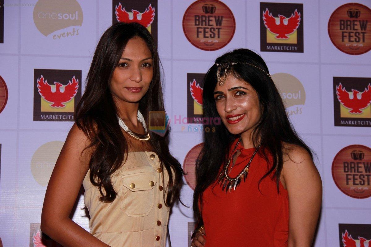 Shibani Kashyap, Shamita Singha at the Brew Fest in Mumbai on 23rd Jan 2015