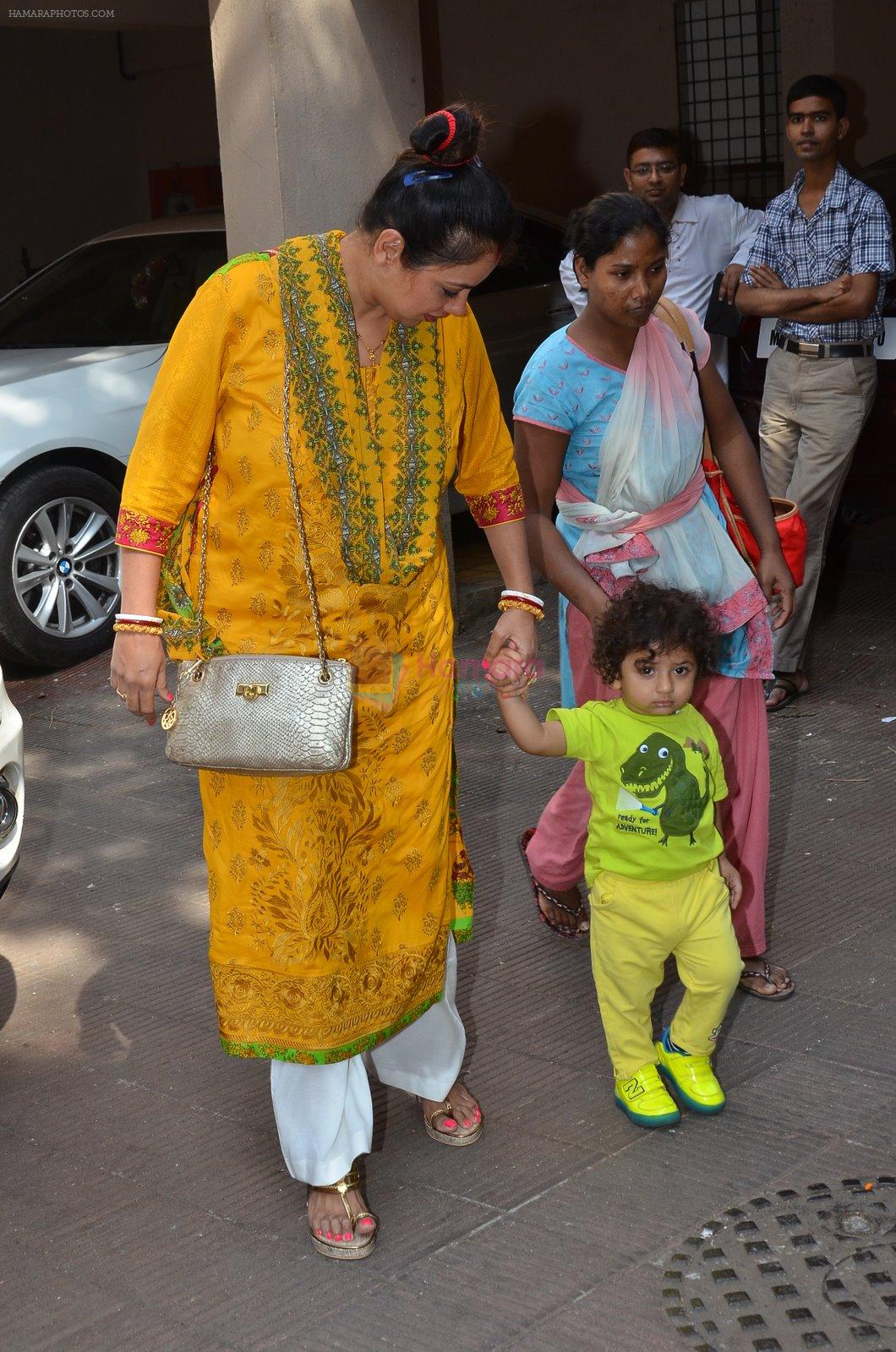 Rupali Ganguly at Anurag Basu's saraswati pooja in Mumbai on 25th Jan 2015