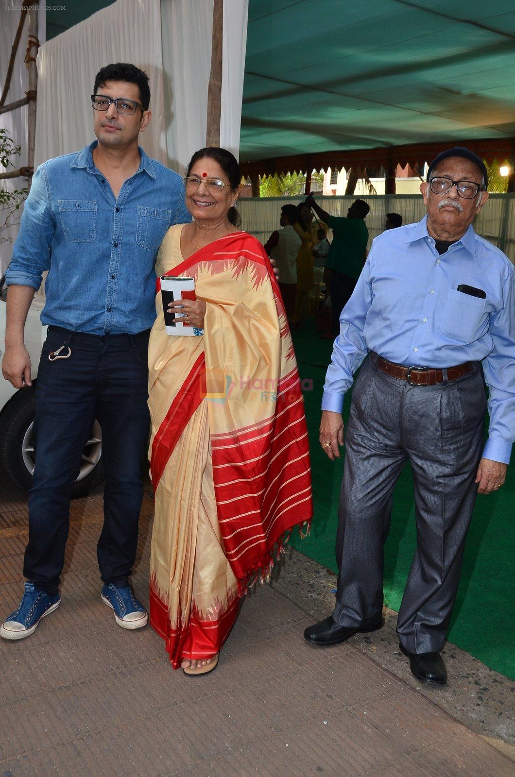 at Anurag Basu's saraswati pooja in Mumbai on 25th Jan 2015