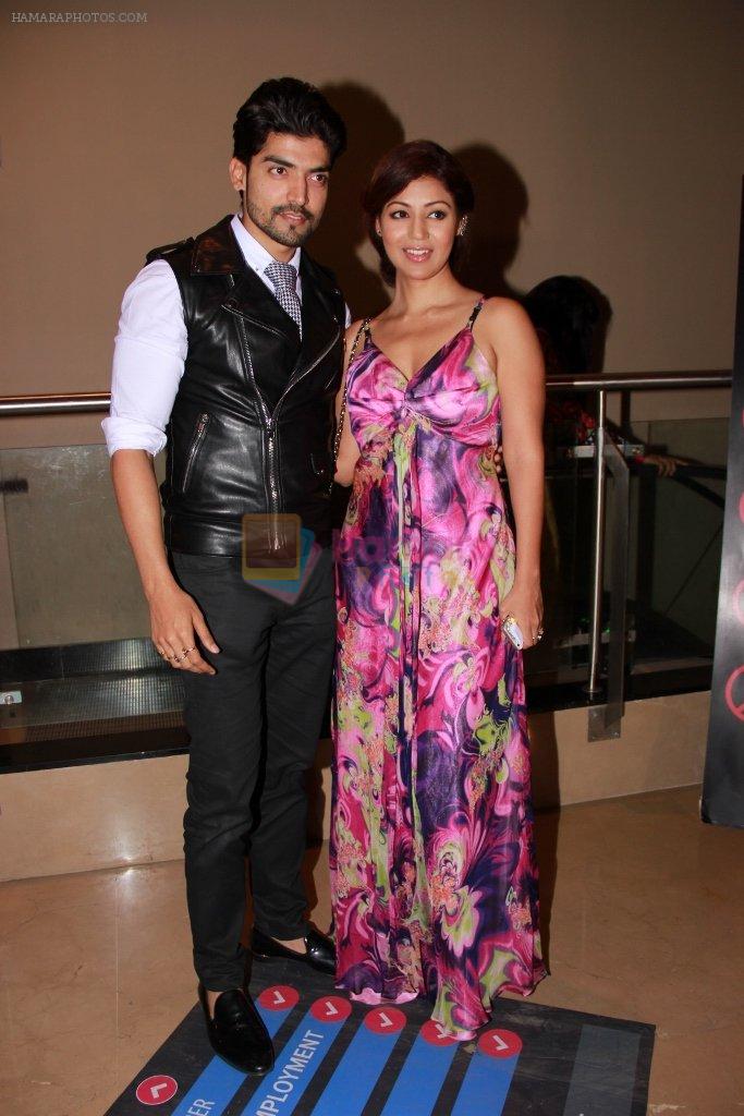 Gurmeet Choudhary, Debina Bonerjee at the Premiere of Khamoshiyaan in Mumbai on 29th Jan 2015