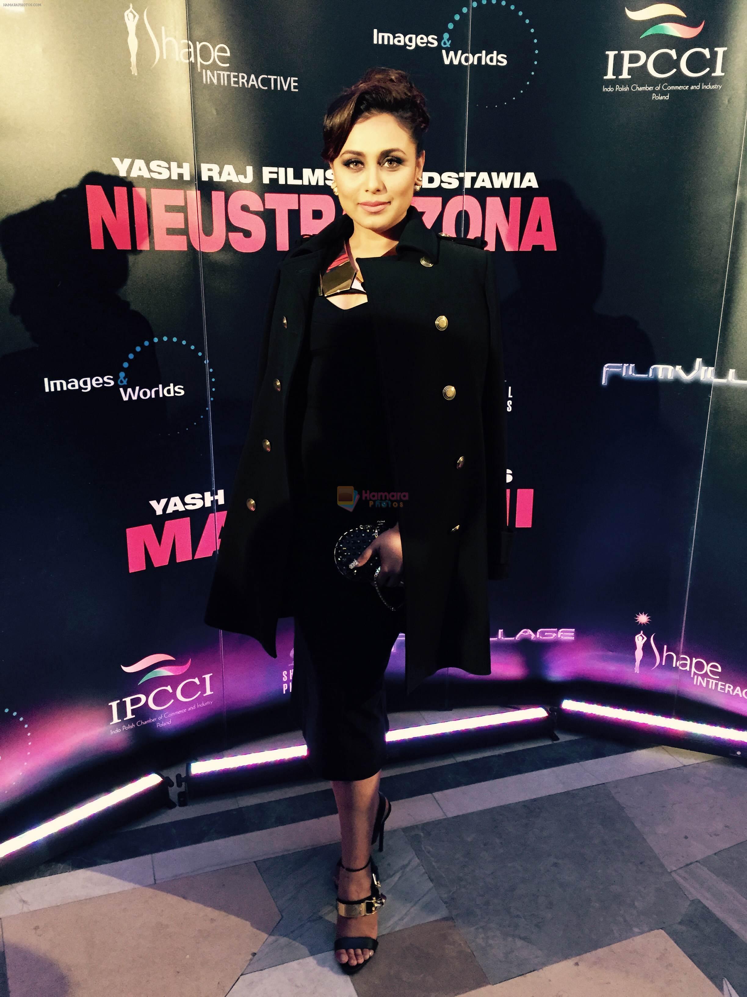 Rani Mukerji at the Polish premiere of Yash Raj Films_ Mardaani. The film premiered in Poland at the Kino Muranow theatre in Warsaw, one of the oldest art house theatres in the country on  28th January, 2015
