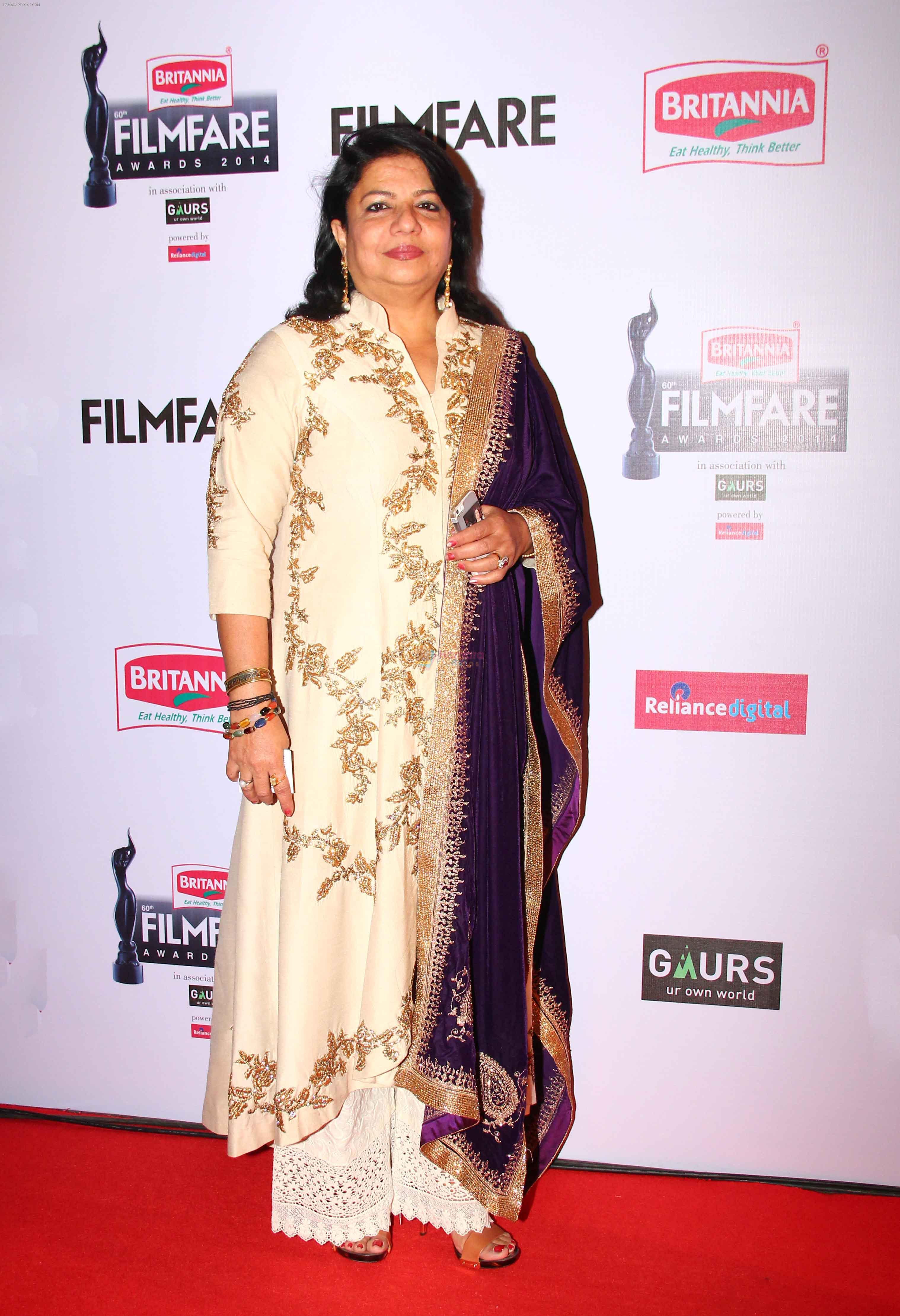 Madhu Chopra graces the red carpet at the 60th Britannia Filmfare Awards