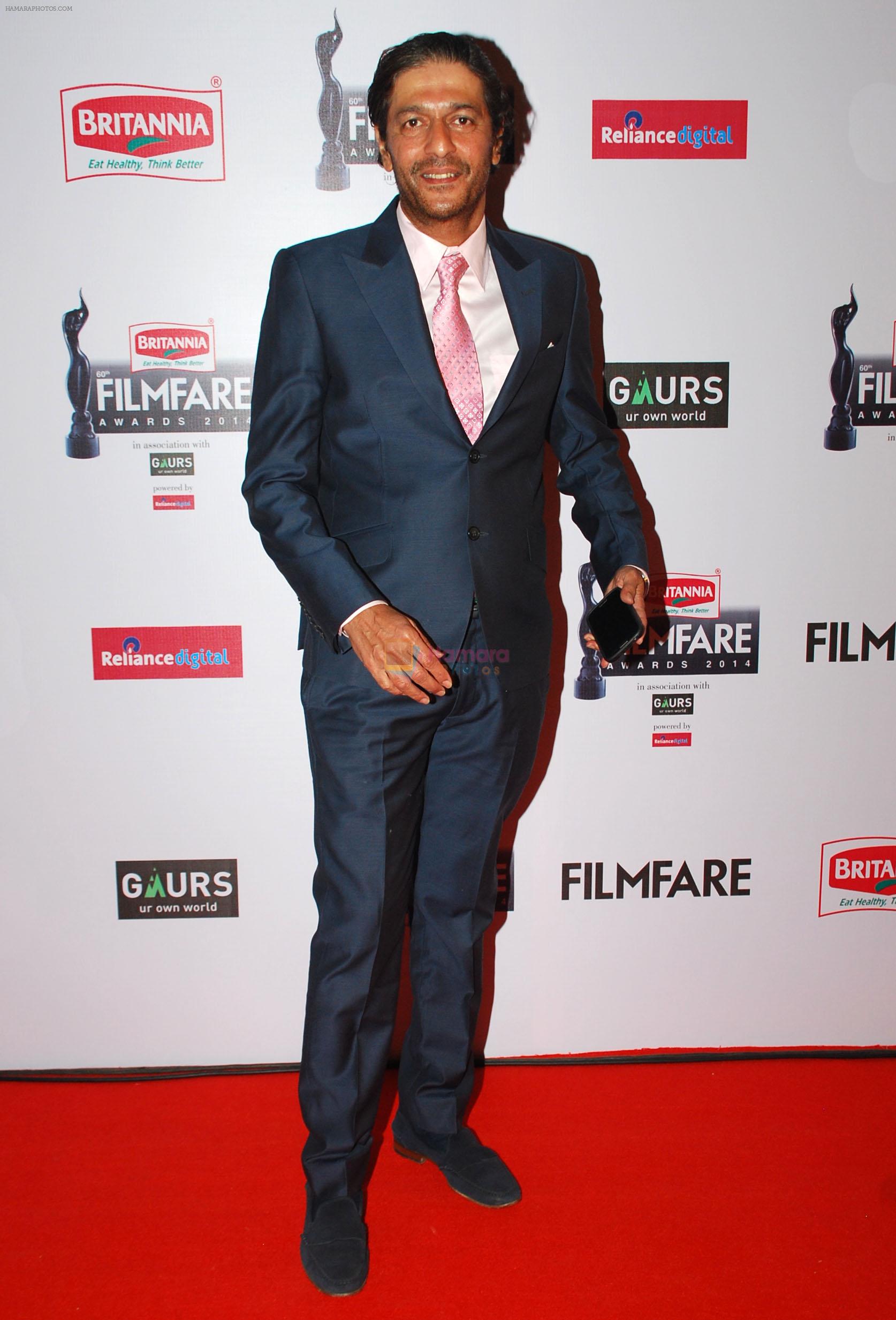 Chunkey Pandey graces the red carpet at the 60th Britannia Filmfare Awards
