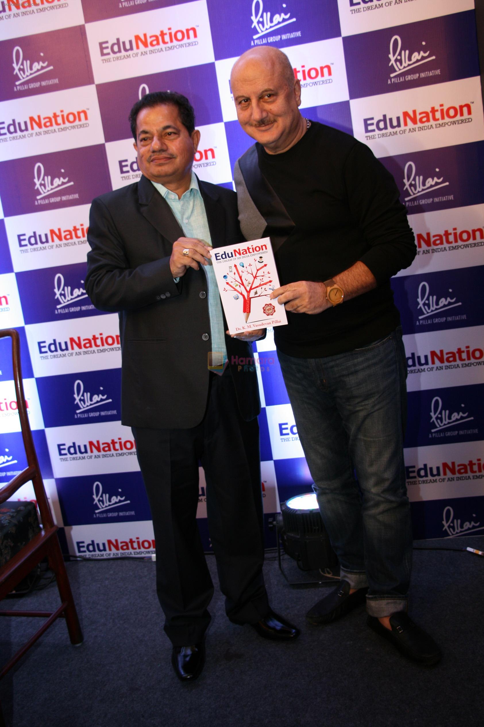 Dr Vasudevan Pilla & Actor Anupam Kher @ Book Launch - EduNation by Dr Pillai_09