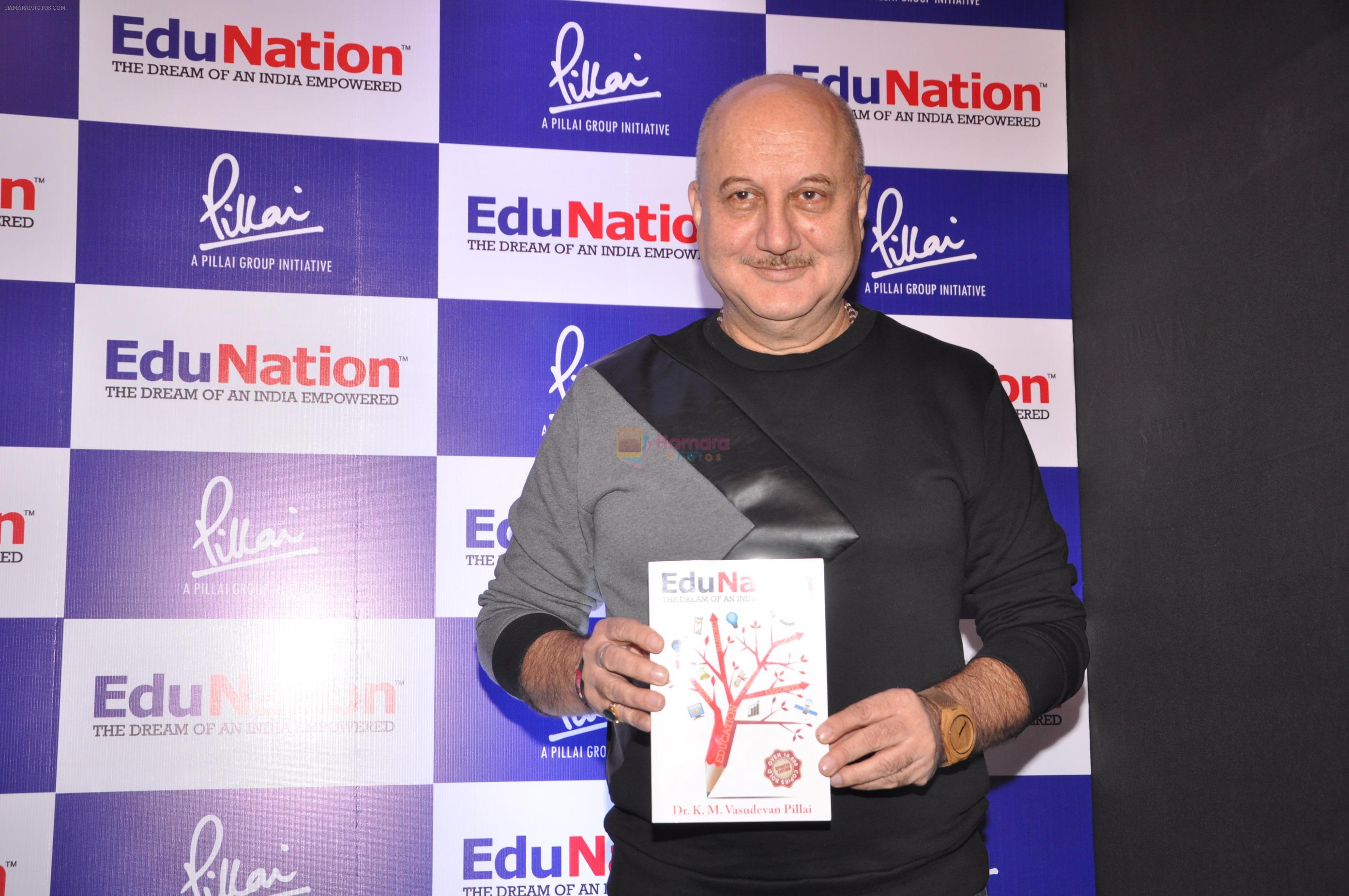 Dr Vasudevan Pilla & Actor Anupam Kher @ Book Launch - EduNation by Dr Pillai_05
