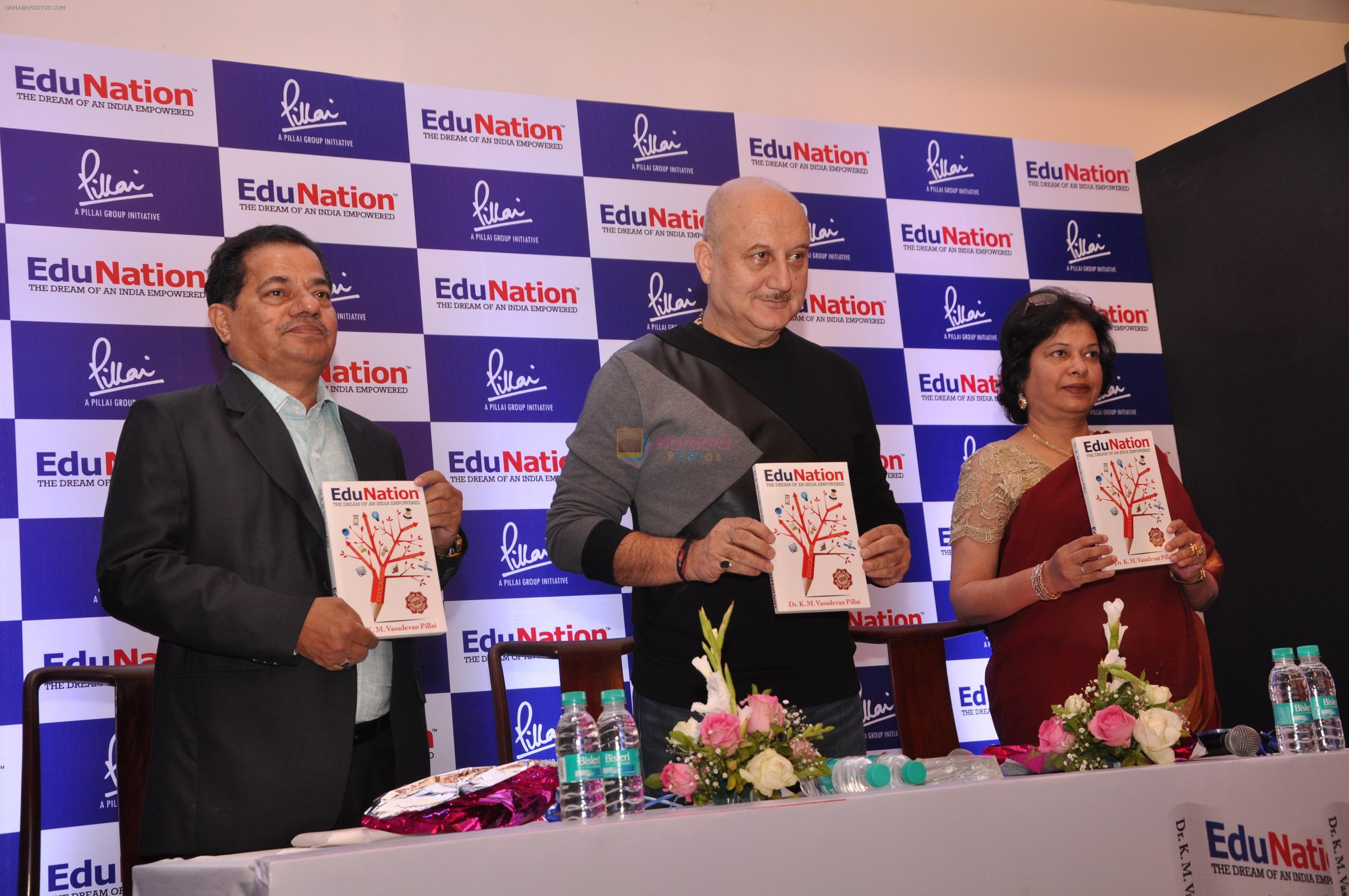 Dr Vasudevan Pilla & Actor Anupam Kher @ Book Launch - EduNation by Dr Pillai_02