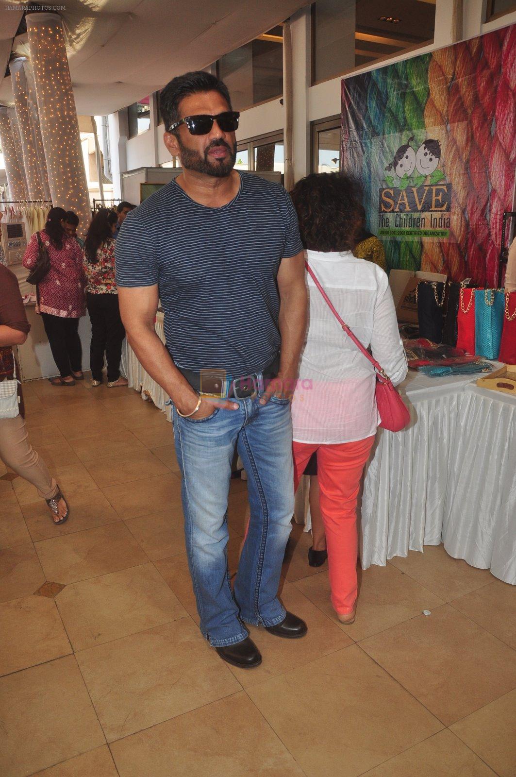 Sunil Shetty attend Araish in Blue Sea, Mumbai on 4th Feb 2015