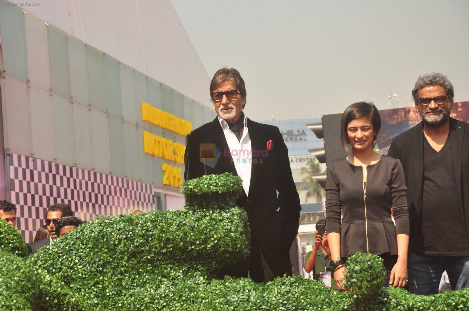 Amitabh Bachchan, Akshara Hassan, R Balki  at Mumbai International Motor Show 2015  in MMRDA, Mumbai on 5th Feb 2015