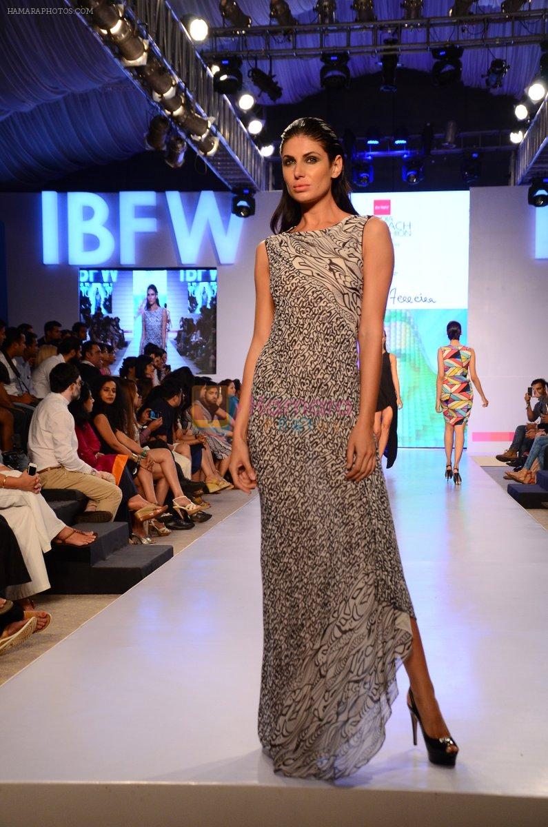 Model walk the ramp for James Fereira Show at India beach Fashion Week in Goa on 5th Feb 2015