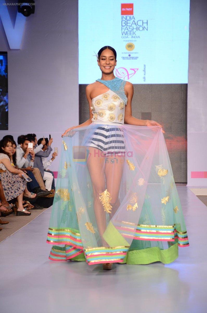 Lisa Haydon walk the ramp for Vidhi Wadhwani Show at India beach Fashion Week in Goa on 5th Feb 2015