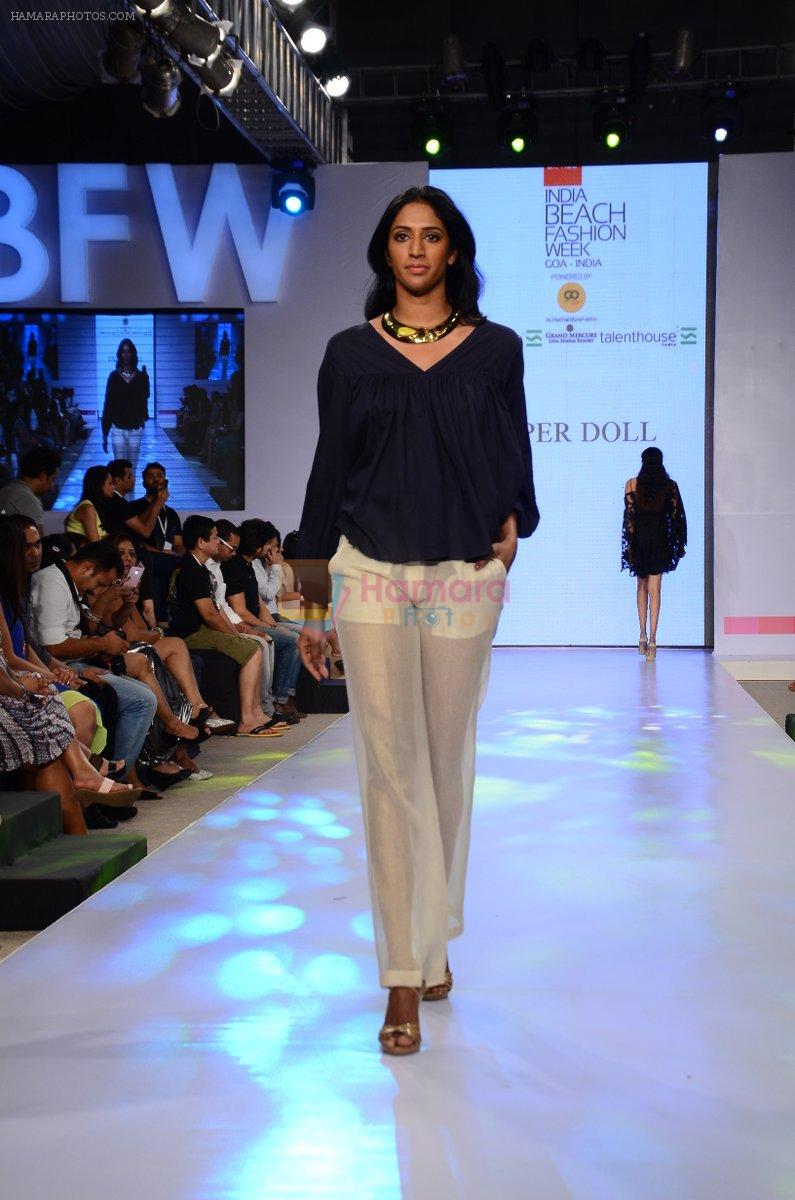 Model walk the ramp for Paperdoll Show at India beach Fashion Week in Goa on 5th Feb 2015