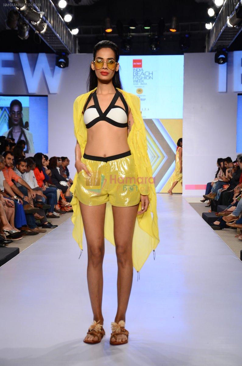 Model walk the ramp for Asmita Marwah Show at India beach Fashion Week in Goa on 5th Feb 2015