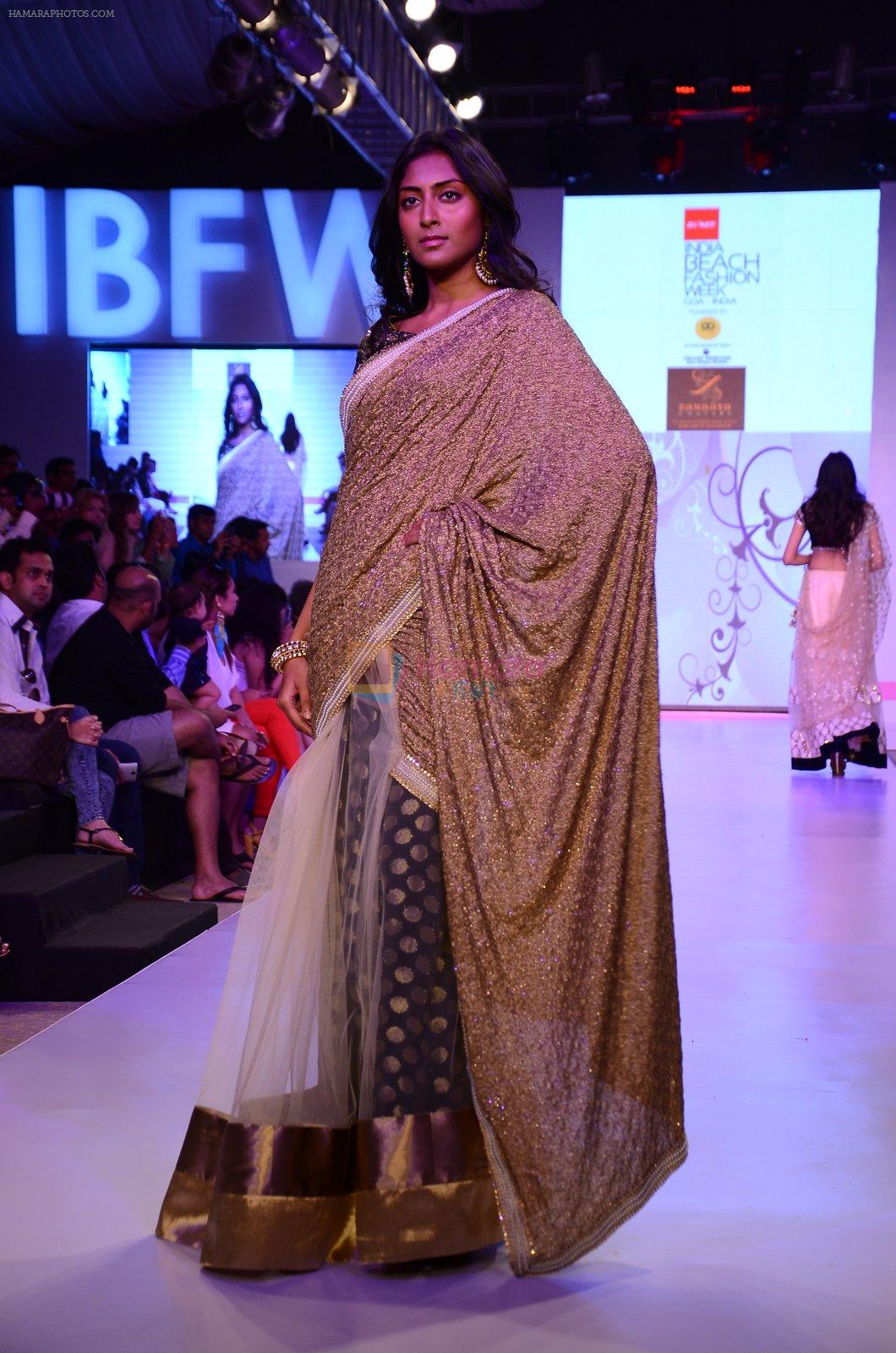 Model walk the ramp for Shougar Merchant show at India BEach Fashion Week on 9th Feb 2015