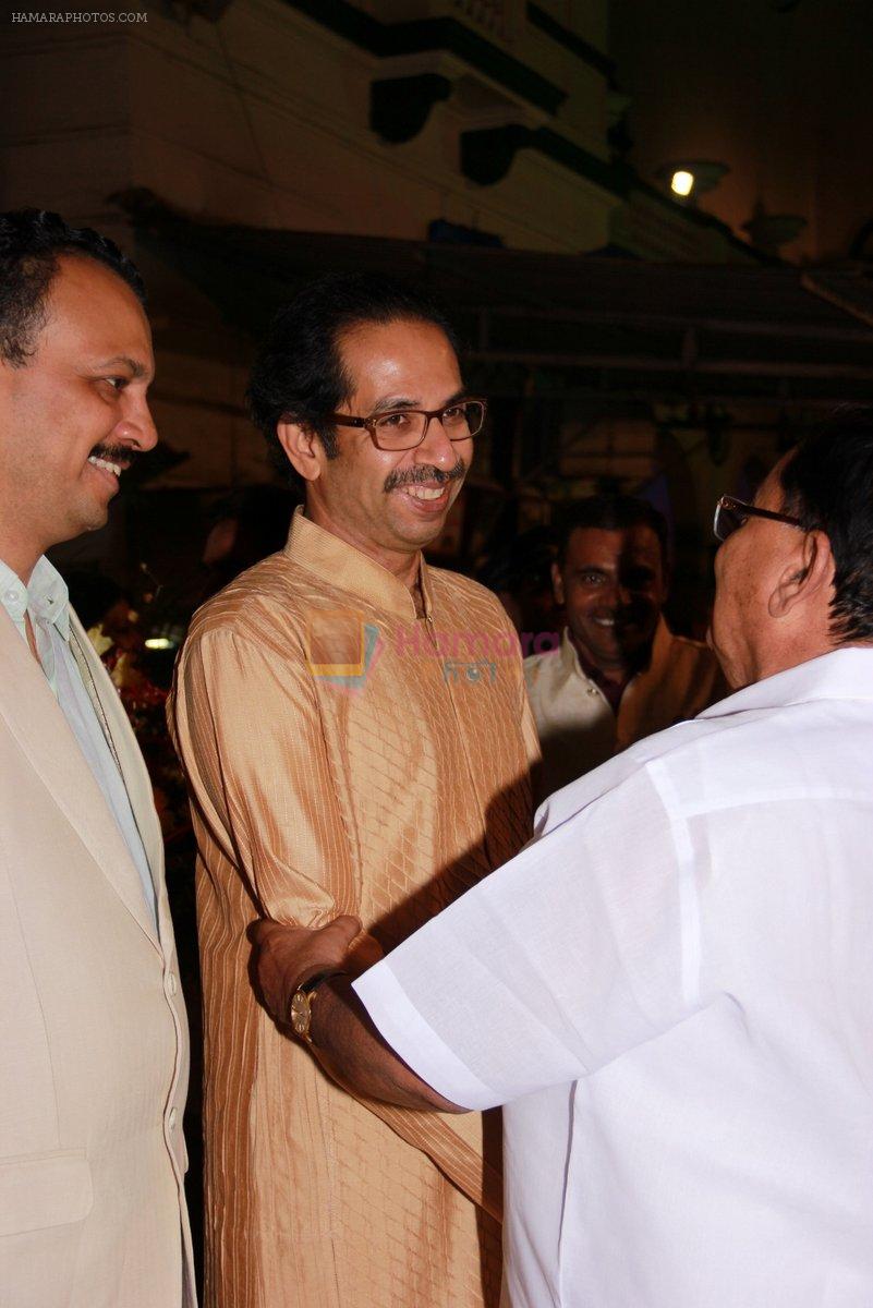 Uddhav Thackeray at Designer Manali Jagtap's Wedding Reception in Mumbai on 11th Feb 2015