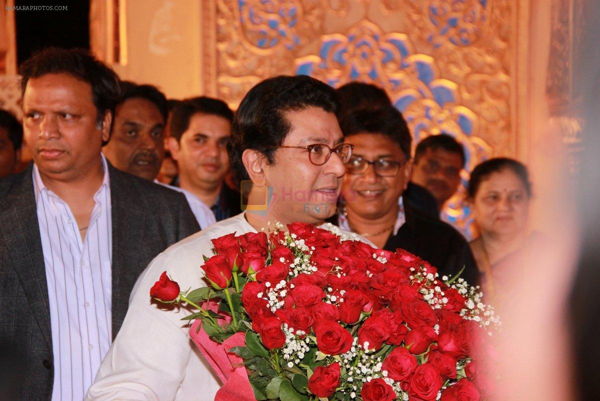 Raj Thackeray at Designer Manali Jagtap's Wedding Reception in Mumbai on 11th Feb 2015