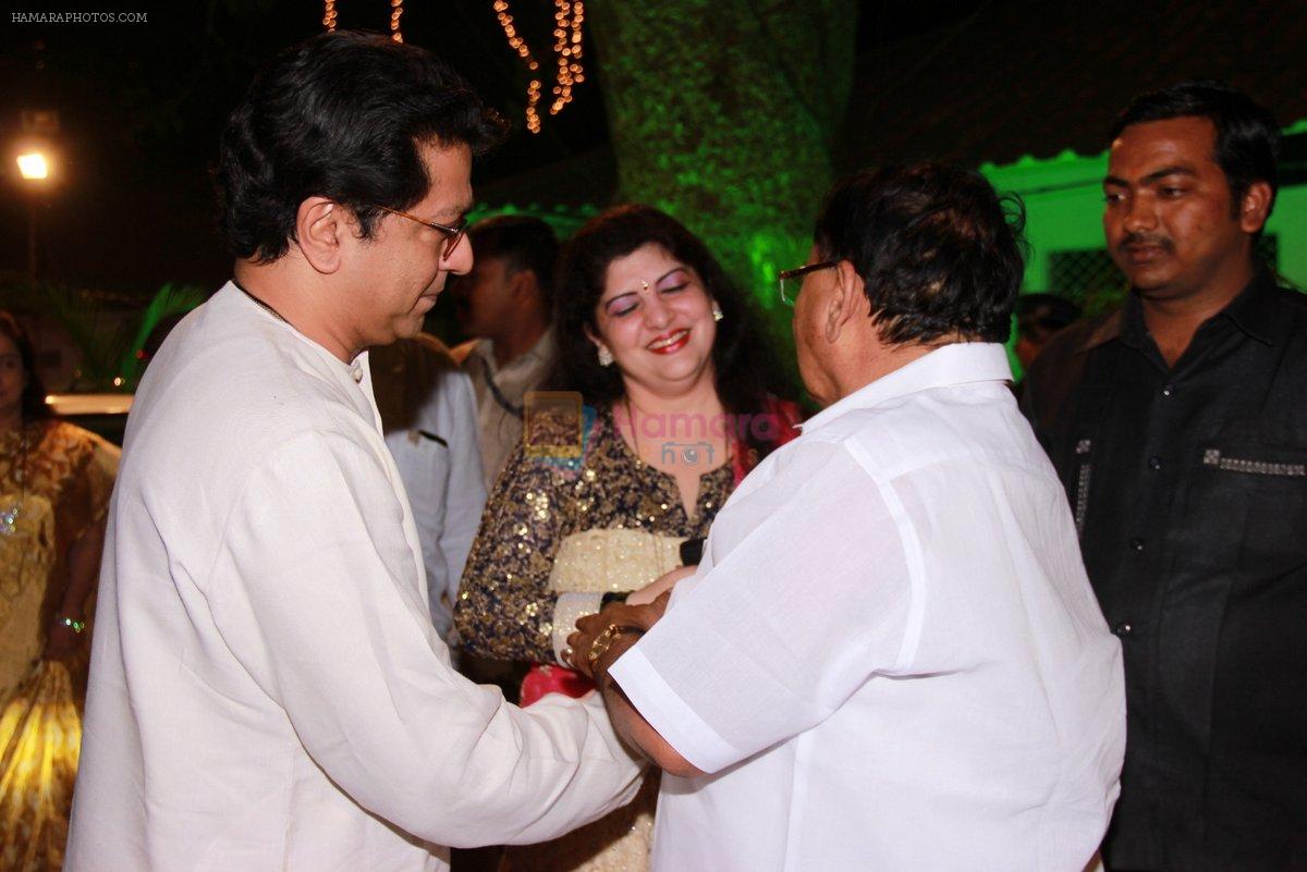 Raj Thackeray at Designer Manali Jagtap's Wedding Reception in Mumbai on 11th Feb 2015