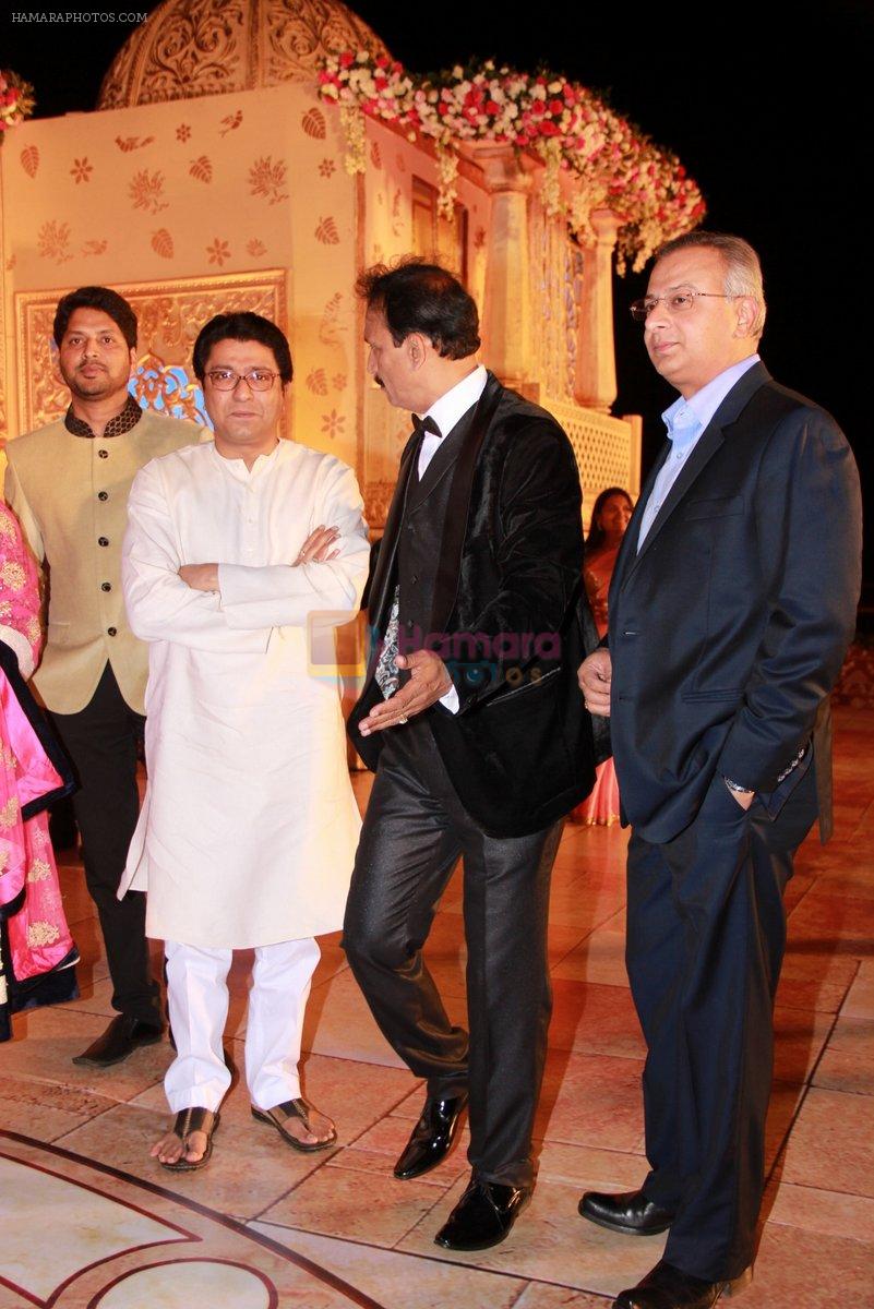 Raj Thackeray at Designer Manali Jagtap's Wedding Reception in Mumbai on 11th Feb 2015