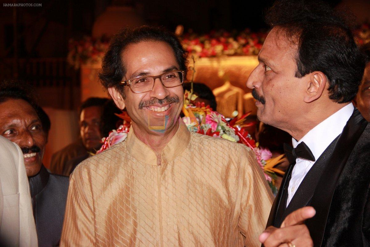 Uddhav Thackeray at Designer Manali Jagtap's Wedding Reception in Mumbai on 11th Feb 2015