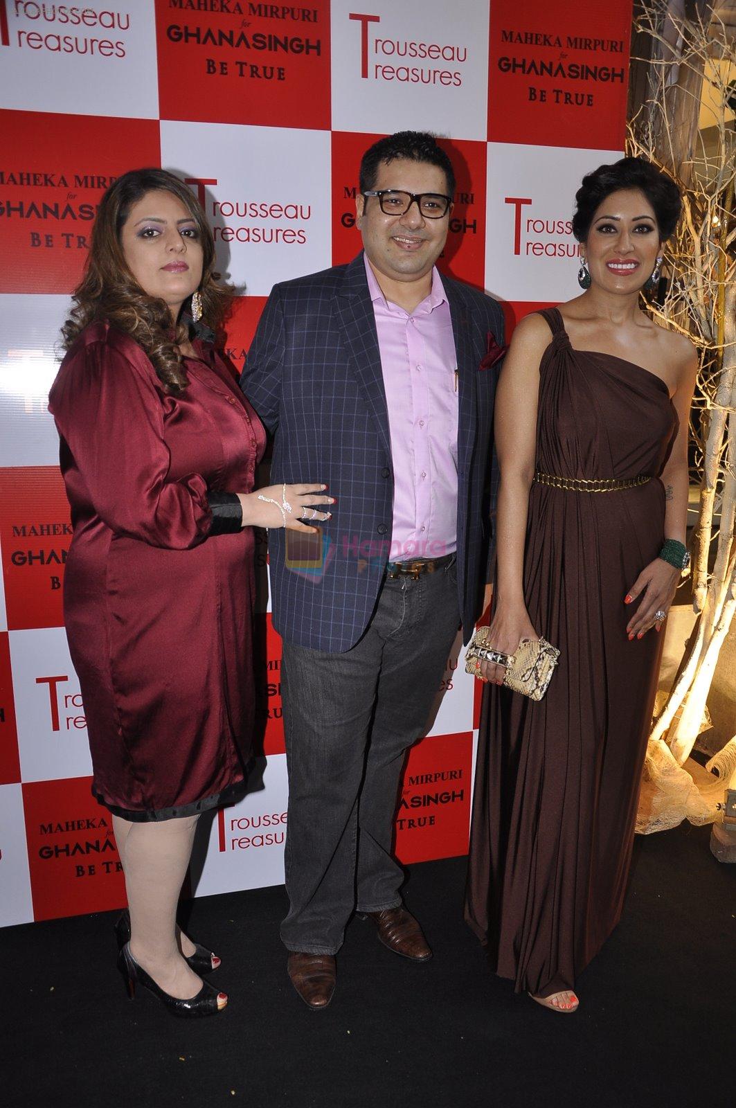 Maheka Mirpuri at the launch of collection Trousseau Treasures designed by Maheka Mirpuri at the Ghanasingh Be True Jewellery Salon, Bandra on 11th Feb 2015