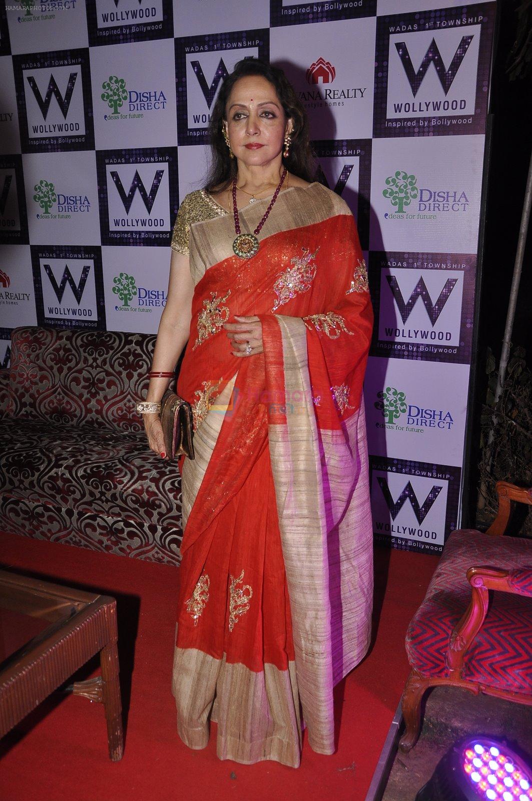 Hema Malini at Niravana Realty and  Disha Direct's Wollwood projects's success bash in The Club on 11th Feb 2015