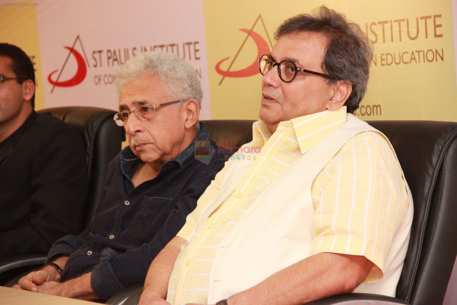 Subhash Ghai, Naseeruddin Shah at Stpaulsice.com launch_ in Mumbai on 12th Feb 2015