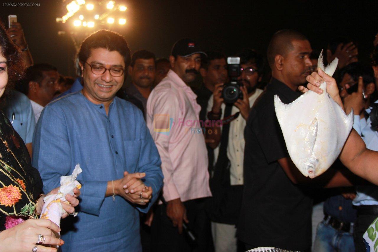 Raj Thackerayat Koli Festival launch by Raj Thackeray on 13th Feb 2015