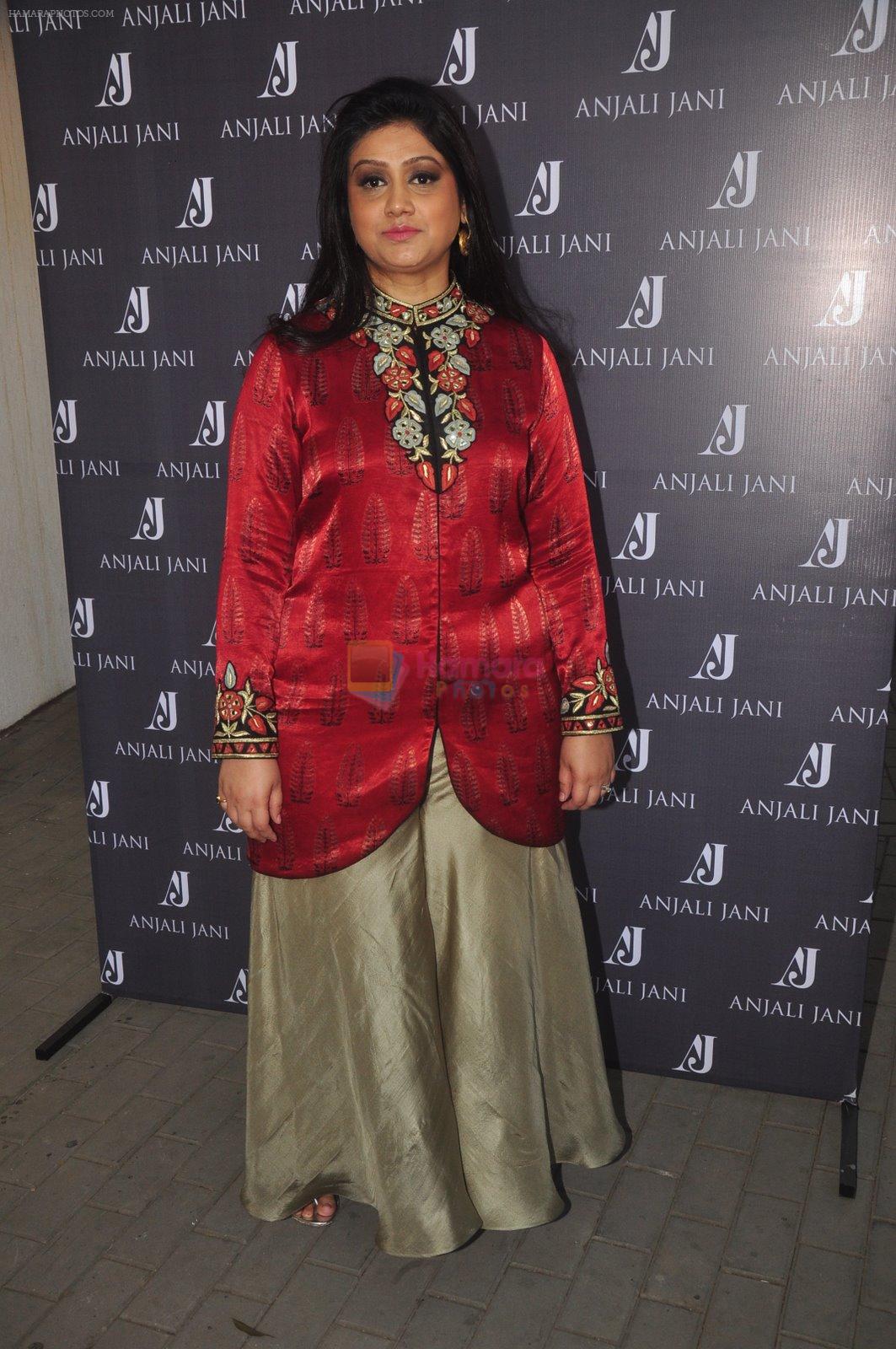 at the launch of designer Anjali Jani's flagship store in Mumbai on 15th Feb 2015