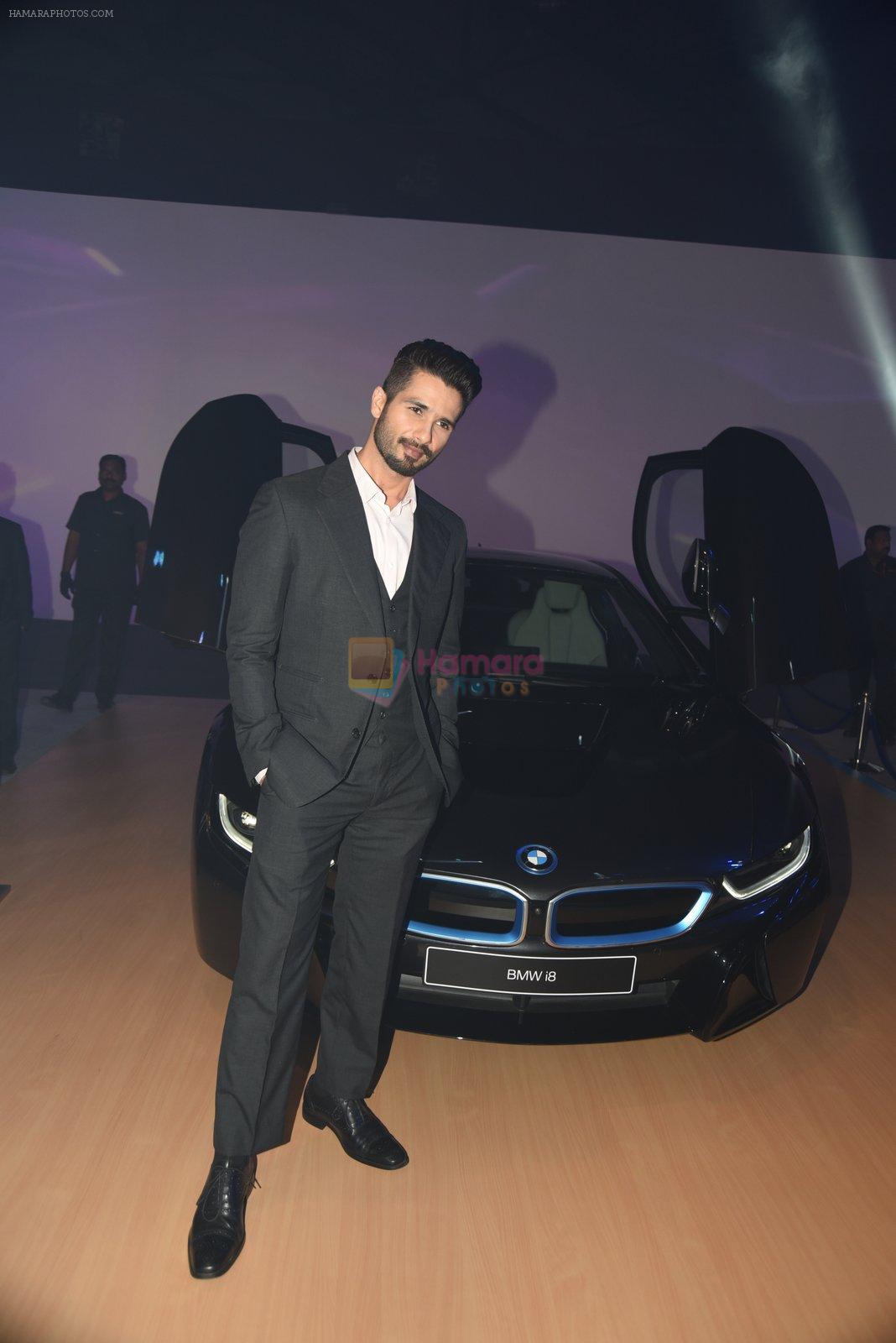 Shahid Kapoor at BMW i8 launch in Mumbai on 18th Feb 2015