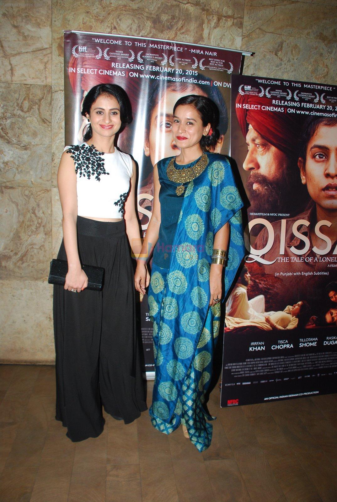 Tisca Chopra, Tillotama Shome at Qissa screening in Lightbox, Mumbai on 19th Feb 2015