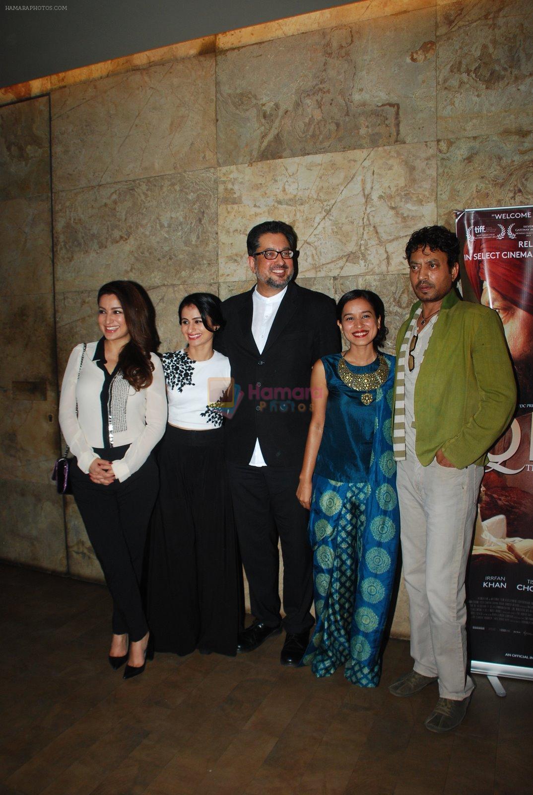 Tisca Chopra, Irrfan Khan, Tillotama Shome at Qissa screening in Lightbox, Mumbai on 19th Feb 2015
