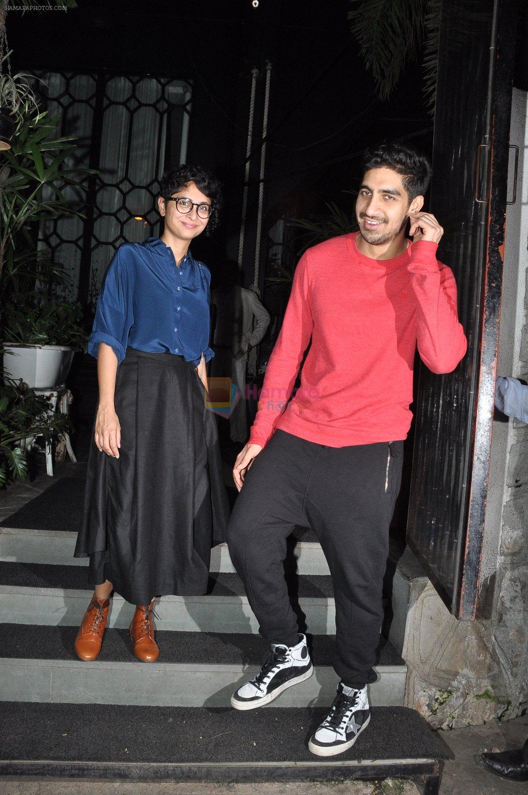 Ayan Mukherji & Kiran Rao snapped at Nido Cafe in Mumbai on 20th Feb 2015