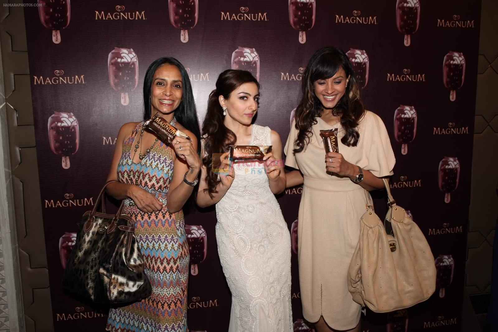 Soha Ali Khan, Suchitra Pillai, Manasi Scott at Magnum icecream event in Mumbai on 22nd Feb 2015