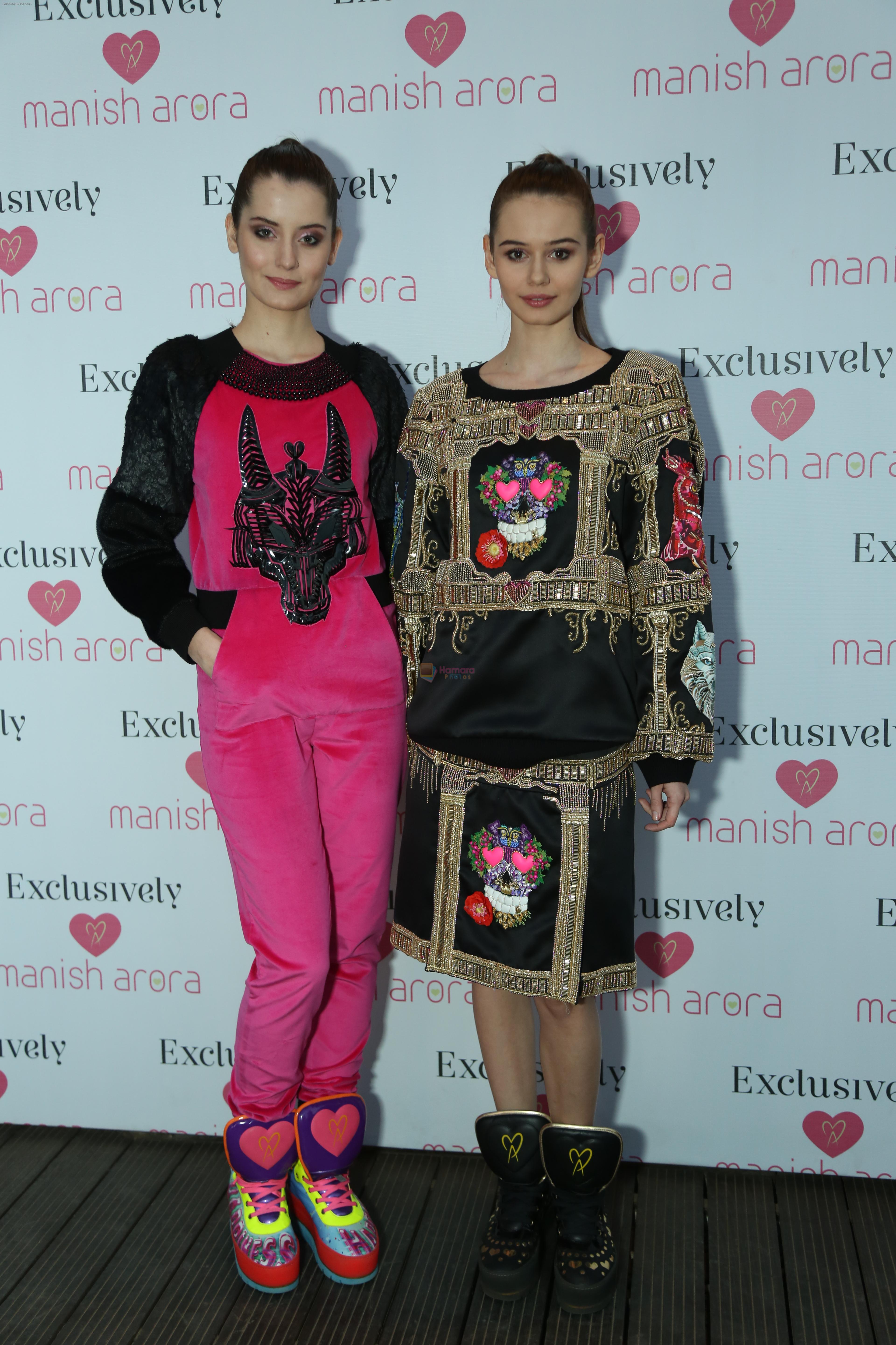 Models at Manish Arora's Paris Fashion Week A-W 15 Collection in Delhi on 21st Feb 2015