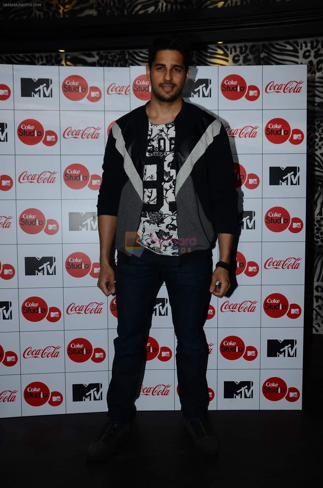 Sidharth Malhotra at MTV Coke studio press meet in Villa 69 on 23rd Feb 2015