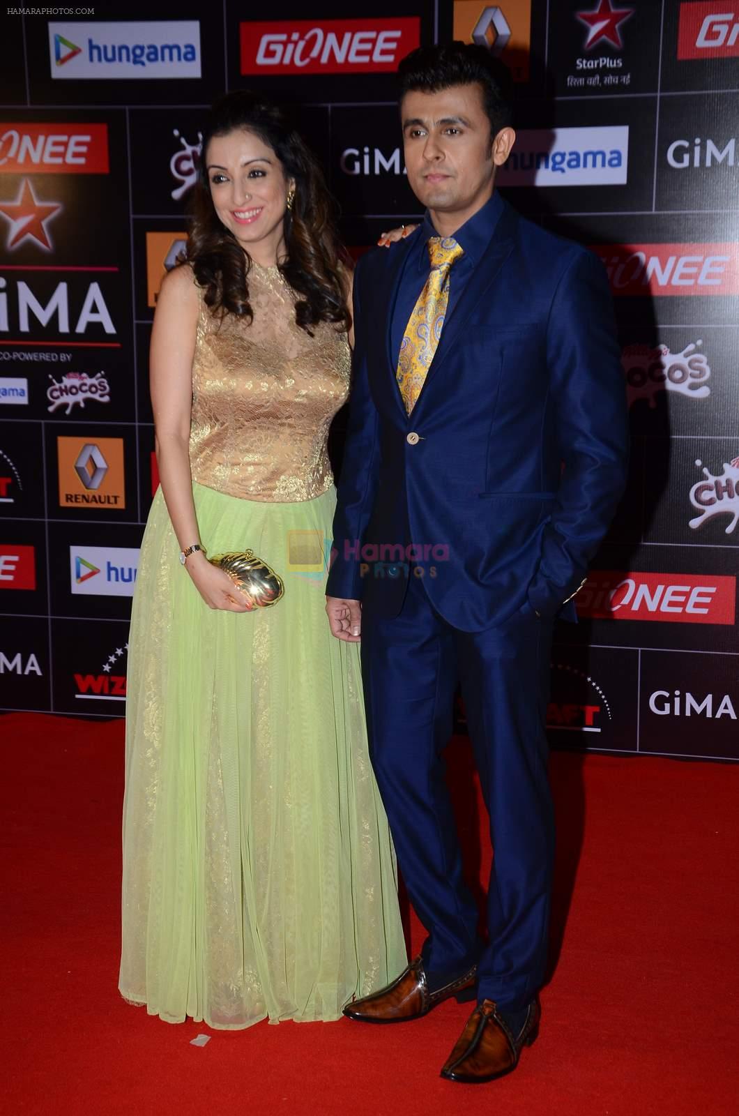 Sonu Nigam, Madhurima Nigam at GIMA Awards 2015 in Filmcity on 24th Feb 2015