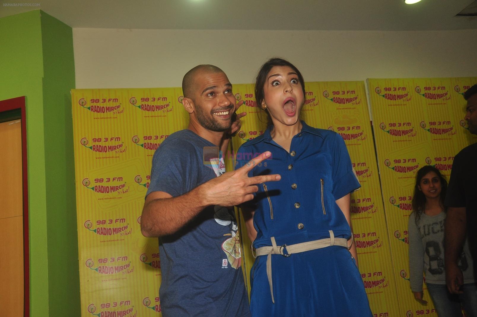 Anushka Sharma and Neil Bhoopalam at Radio Mirchi studio for promotion of NH10
