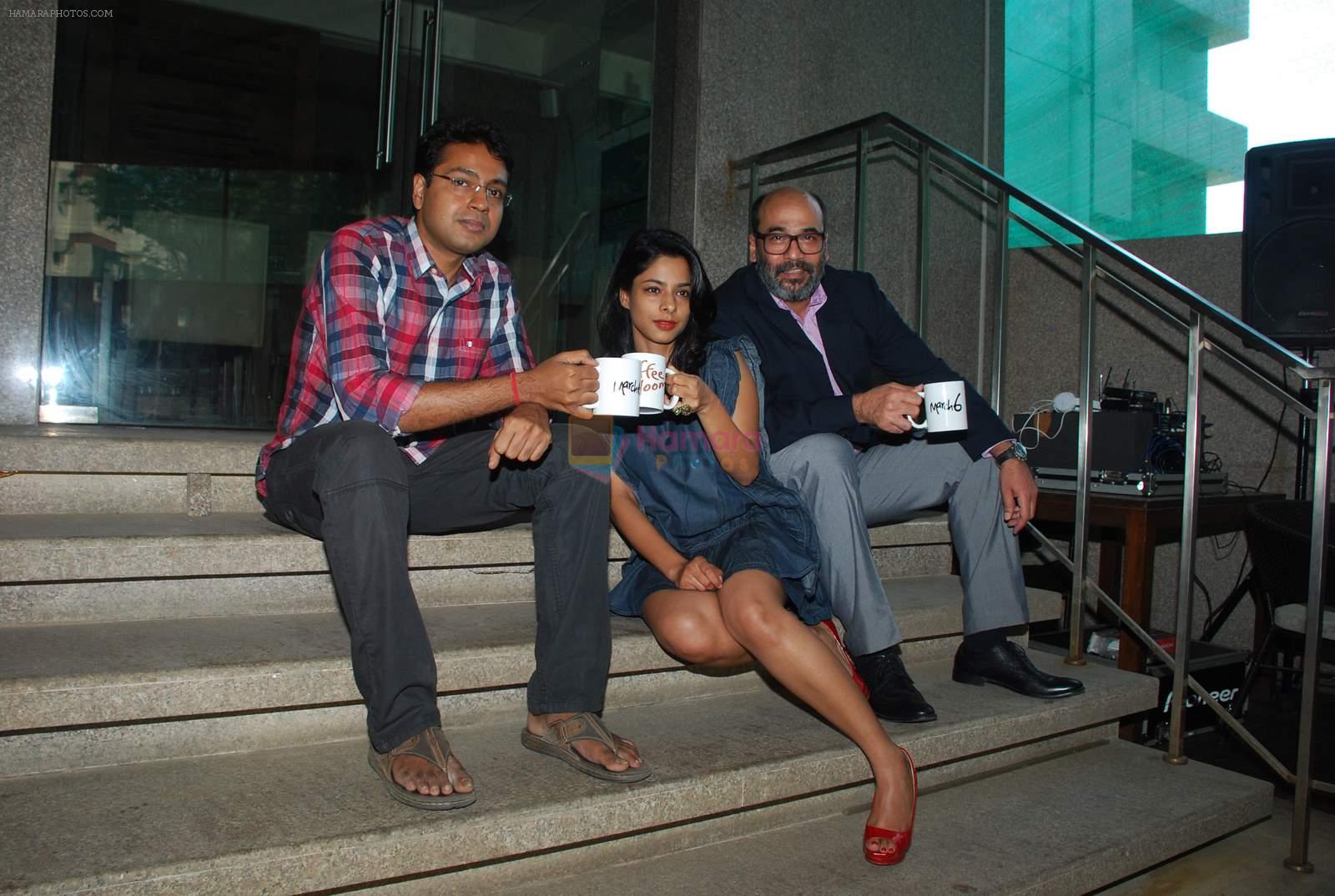 Sugandha Garg, Manu Warrier, Mohan Kapoor at Coffee Bloom film preview in Mumbai on 26th Feb 2015
