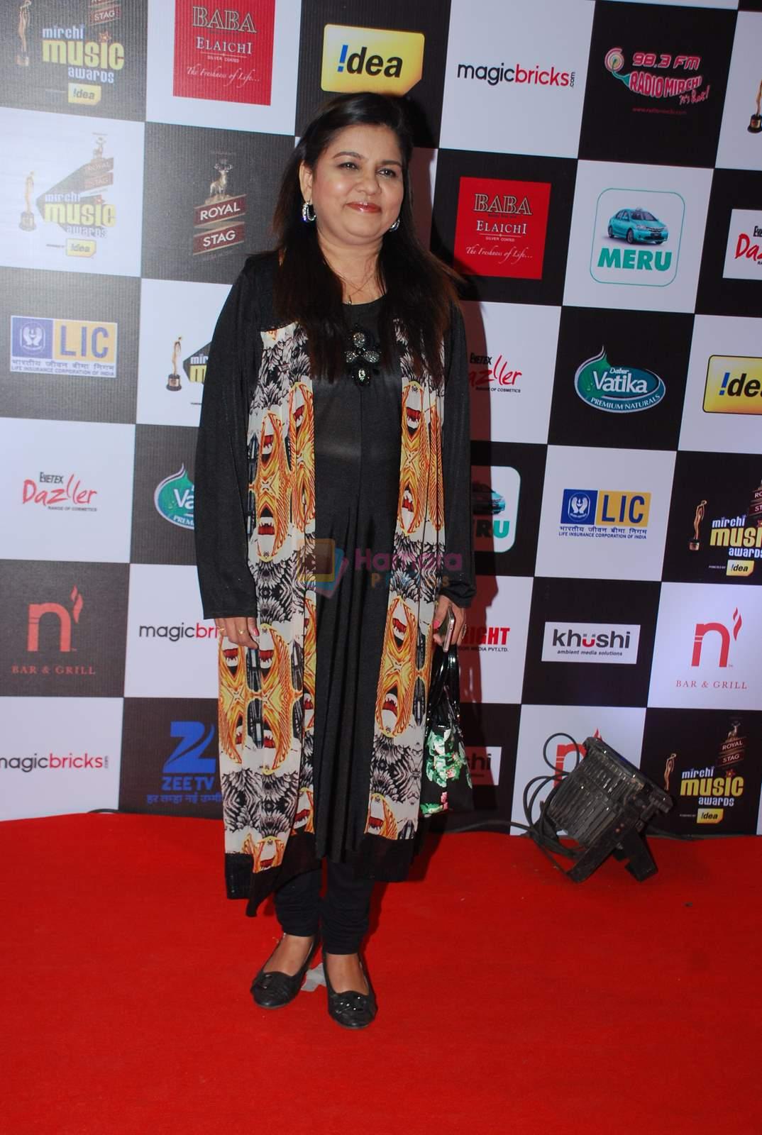 Sadhna Sargam at 7th Mirchi Music Awards in Mumbai on 26th Feb 2015