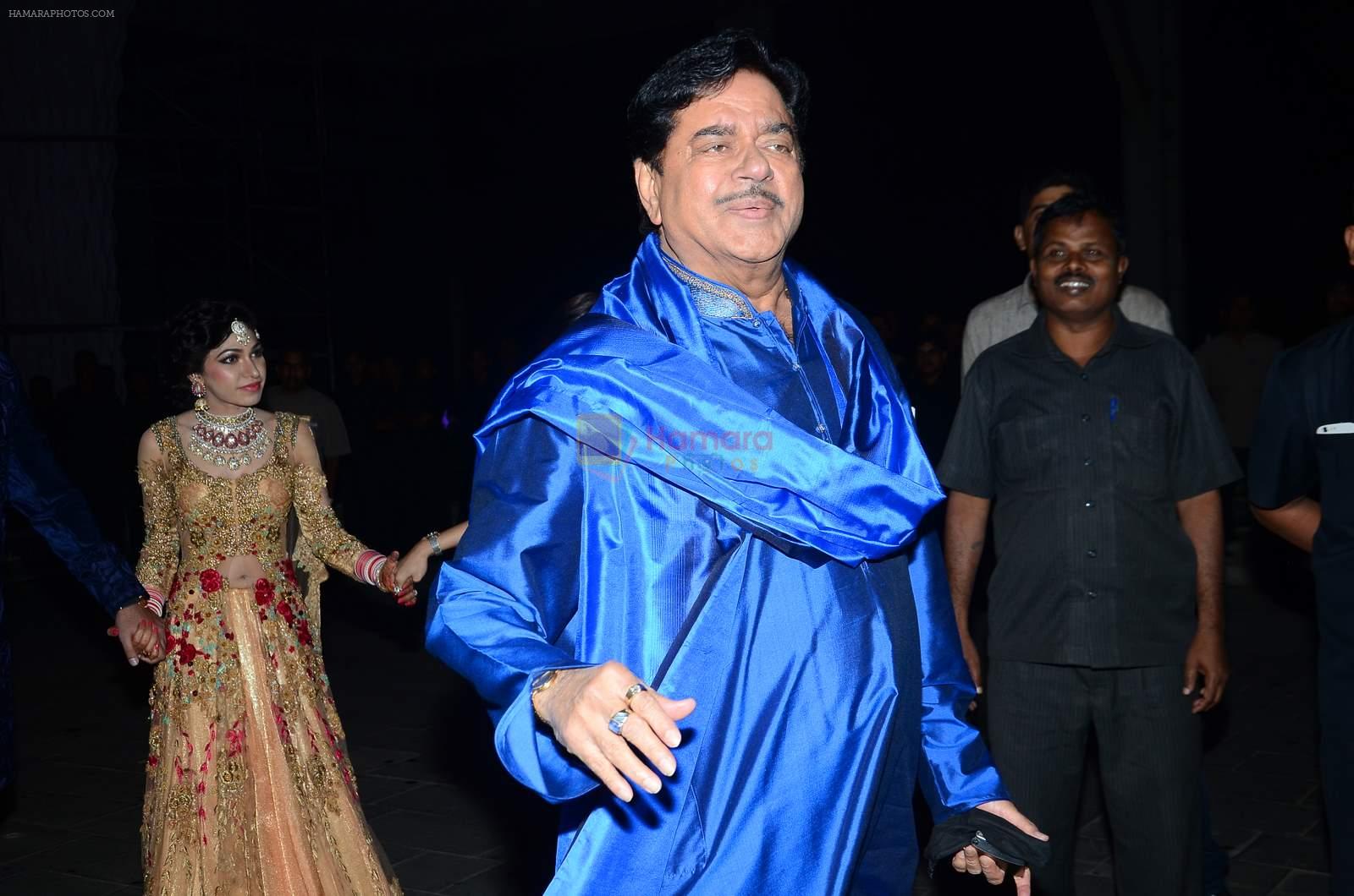 Shatrughan Sinha at Tulsi Kumar's wedding reception in Sahara Star, Mumbai on 2nd March 2015