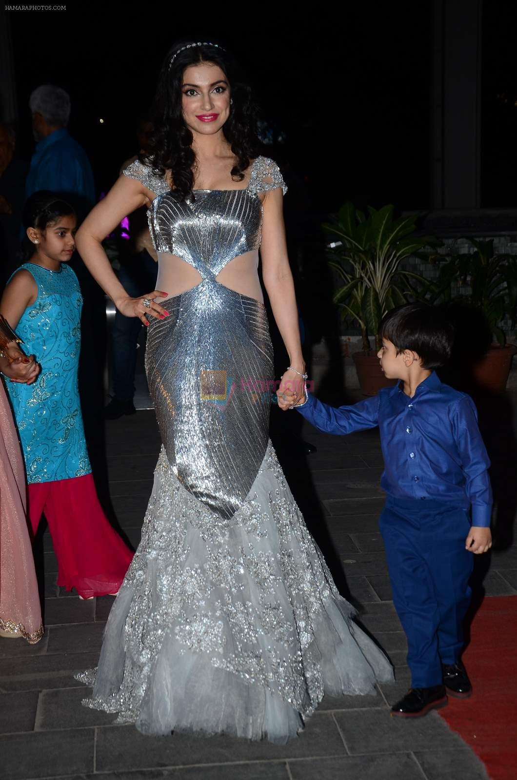 Divya Kumar at Tulsi Kumar's wedding reception in Sahara Star, Mumbai on 2nd March 2015