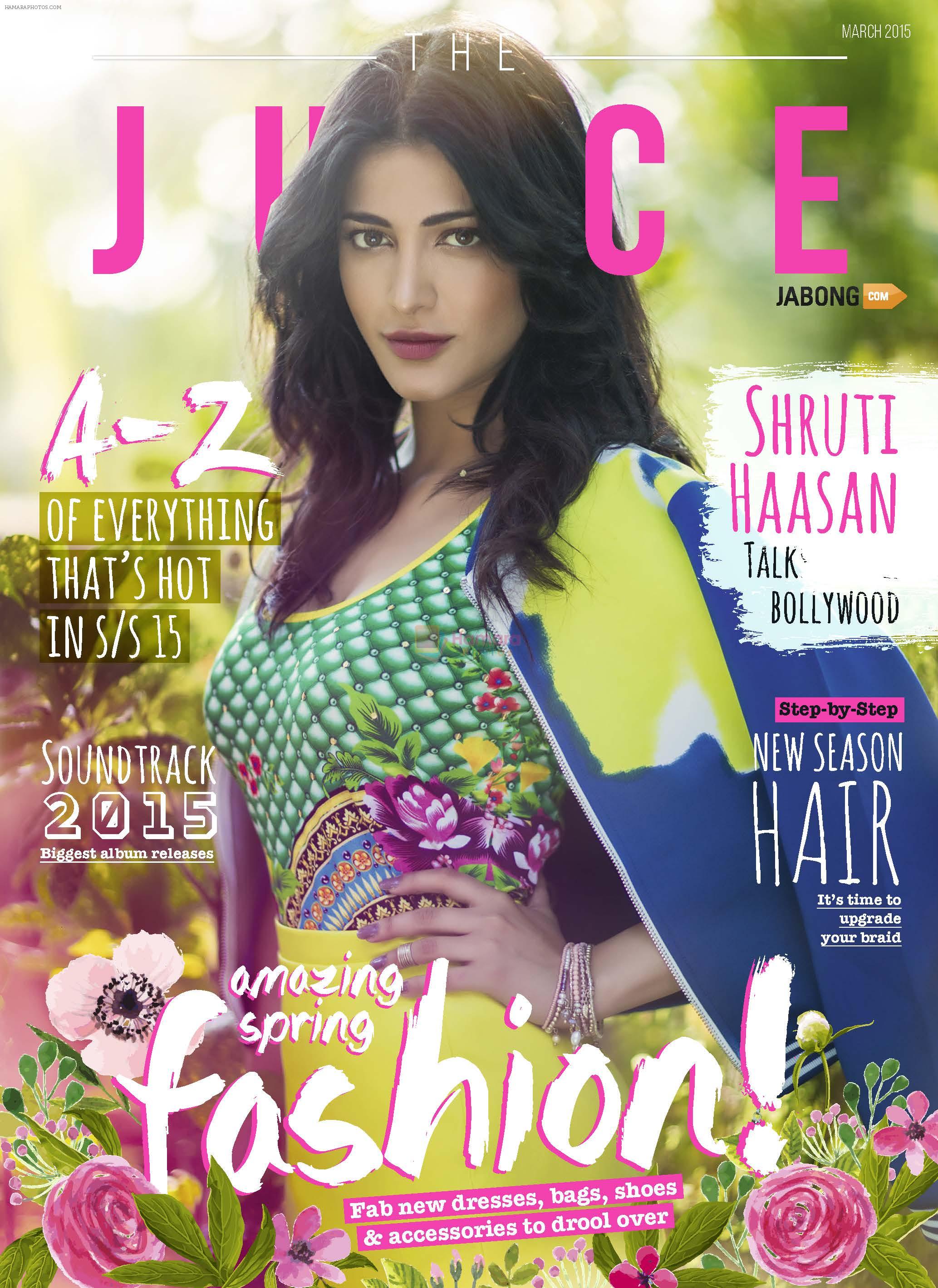 Shruti Hassan Rocks The Cover of JUICE Magazine