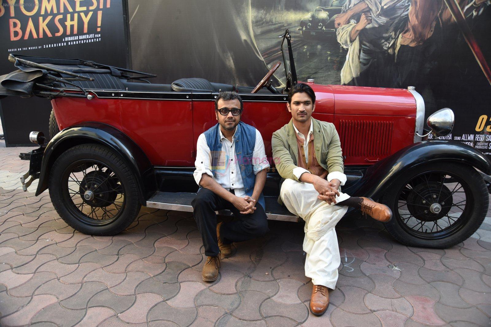 Sushant Singh Rajput, Dibakar Banerjee at the Launch of Detective Byomkesh Bakshy 2nd Trailer on 9th March 2015