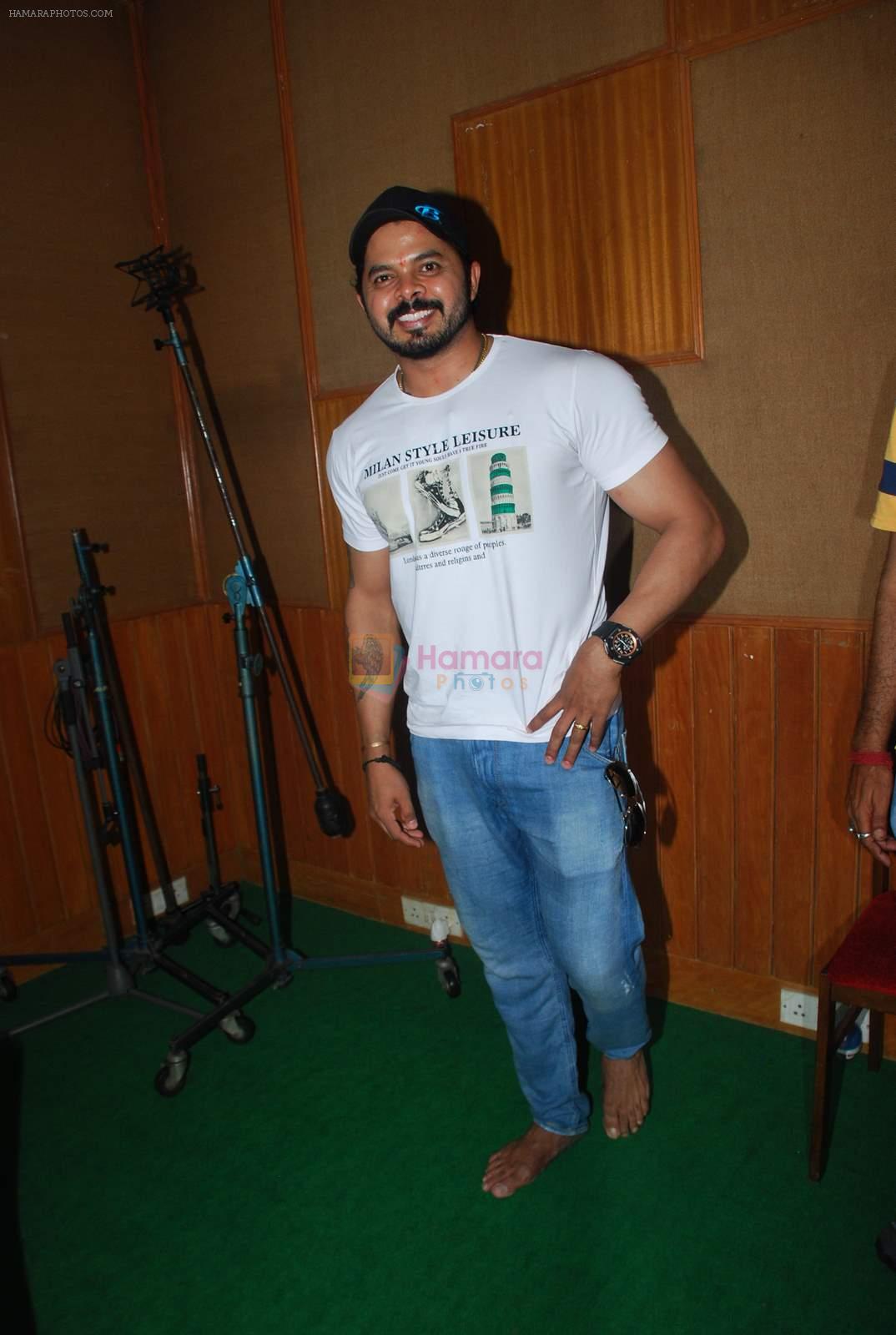 Sreesanth at song recording in Mumbai on 12th March 2015