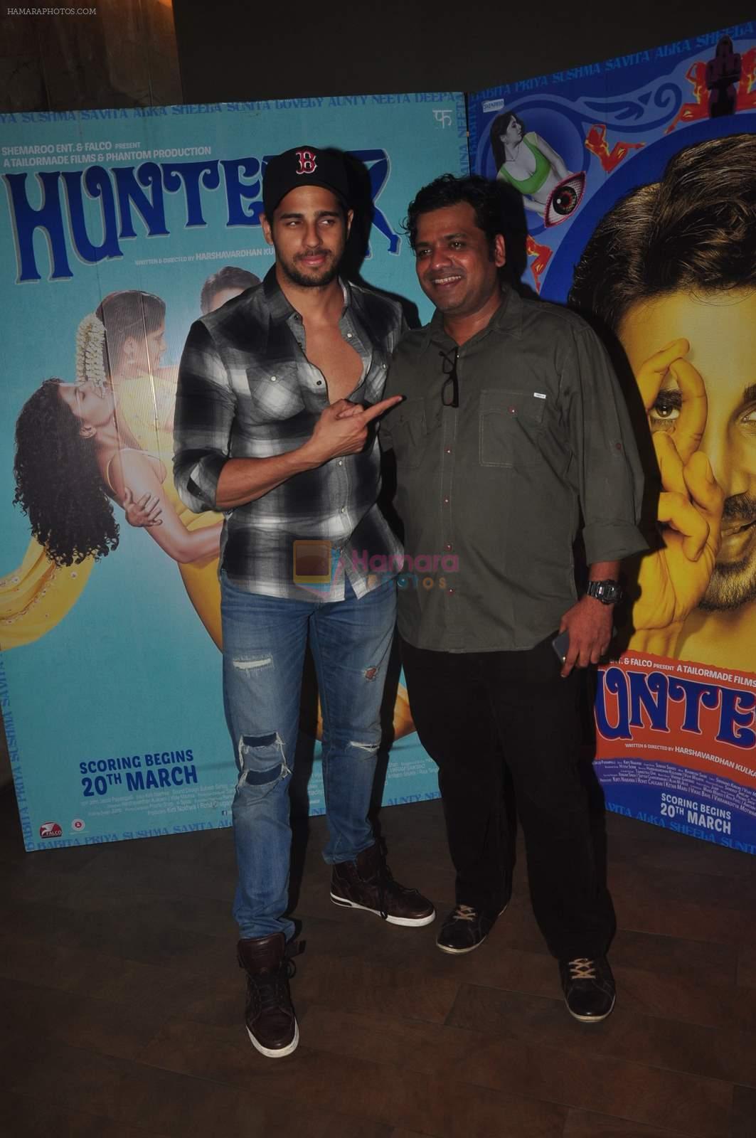 Sidharth Malhotra at Hunterr Screening in Lightbox, Mumbai on 13th March 2015